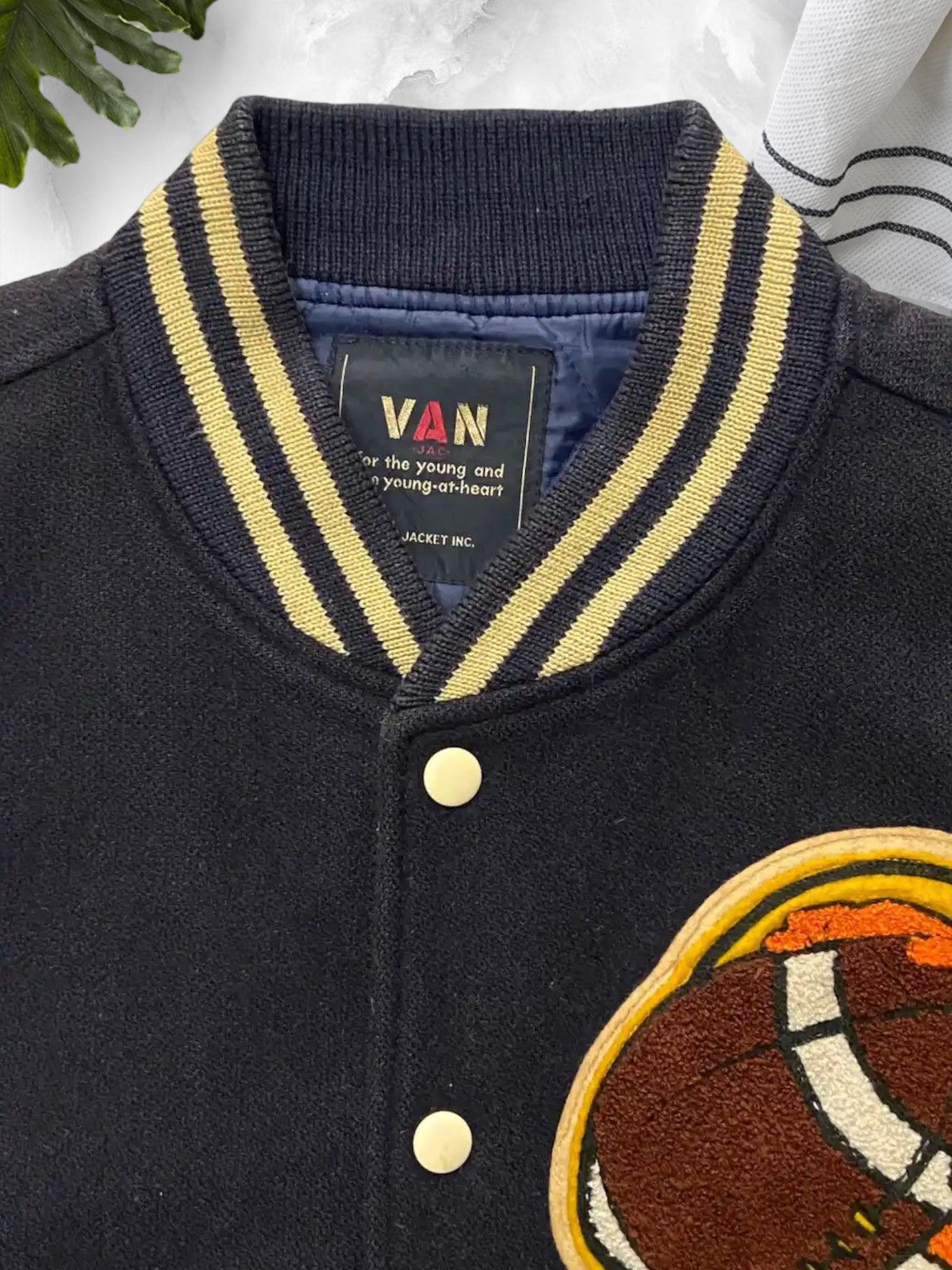 Vintage Vintage 70s Van Jac Football Sun Faded Wool Varsity Jacket Size US M / EU 48-50 / 2 - 17 Thumbnail