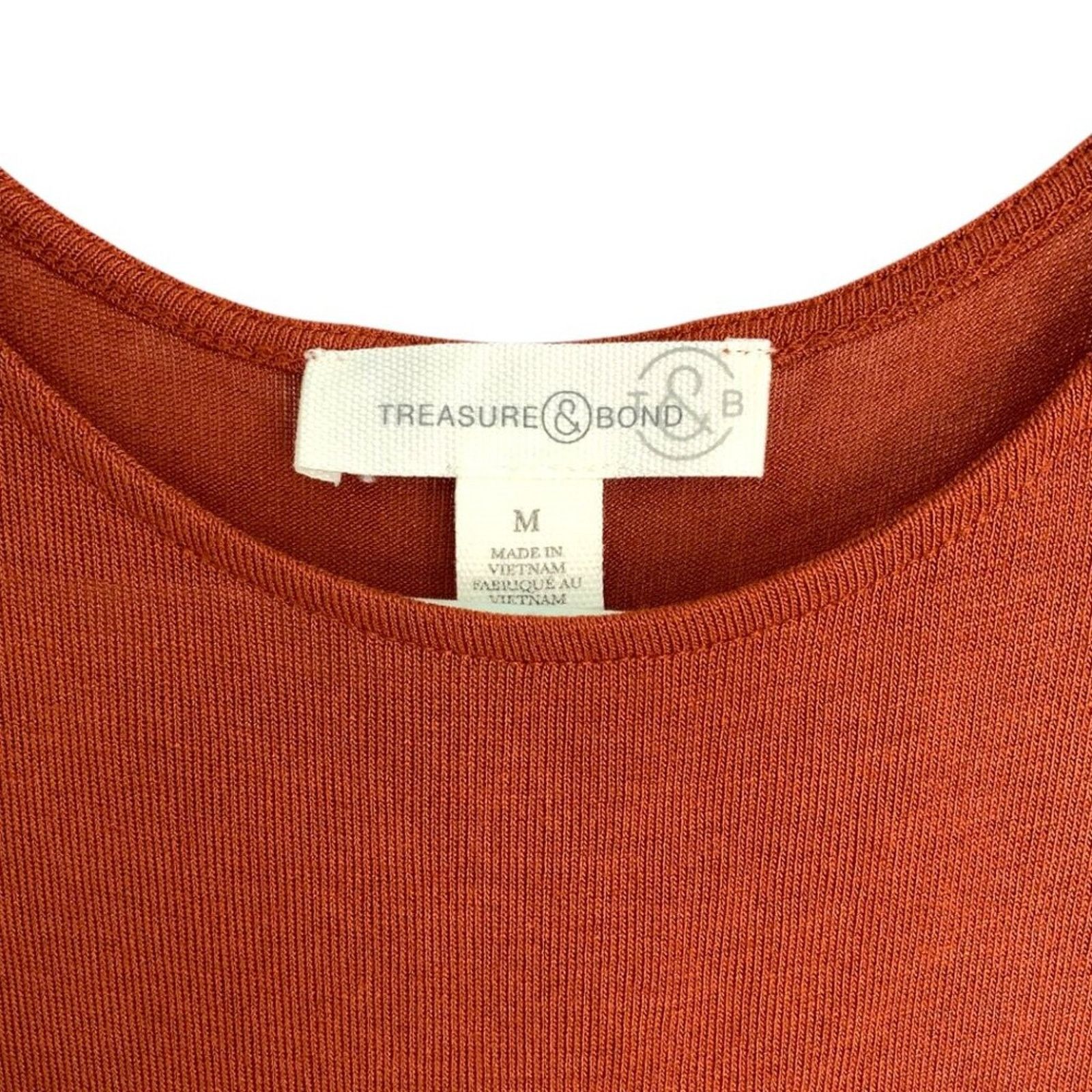 Treasure & Bond Treasure & Bond High Neck Tank Top Rust Medium NWT $29 MSRP Size M / US 6-8 / IT 42-44 - 4 Thumbnail