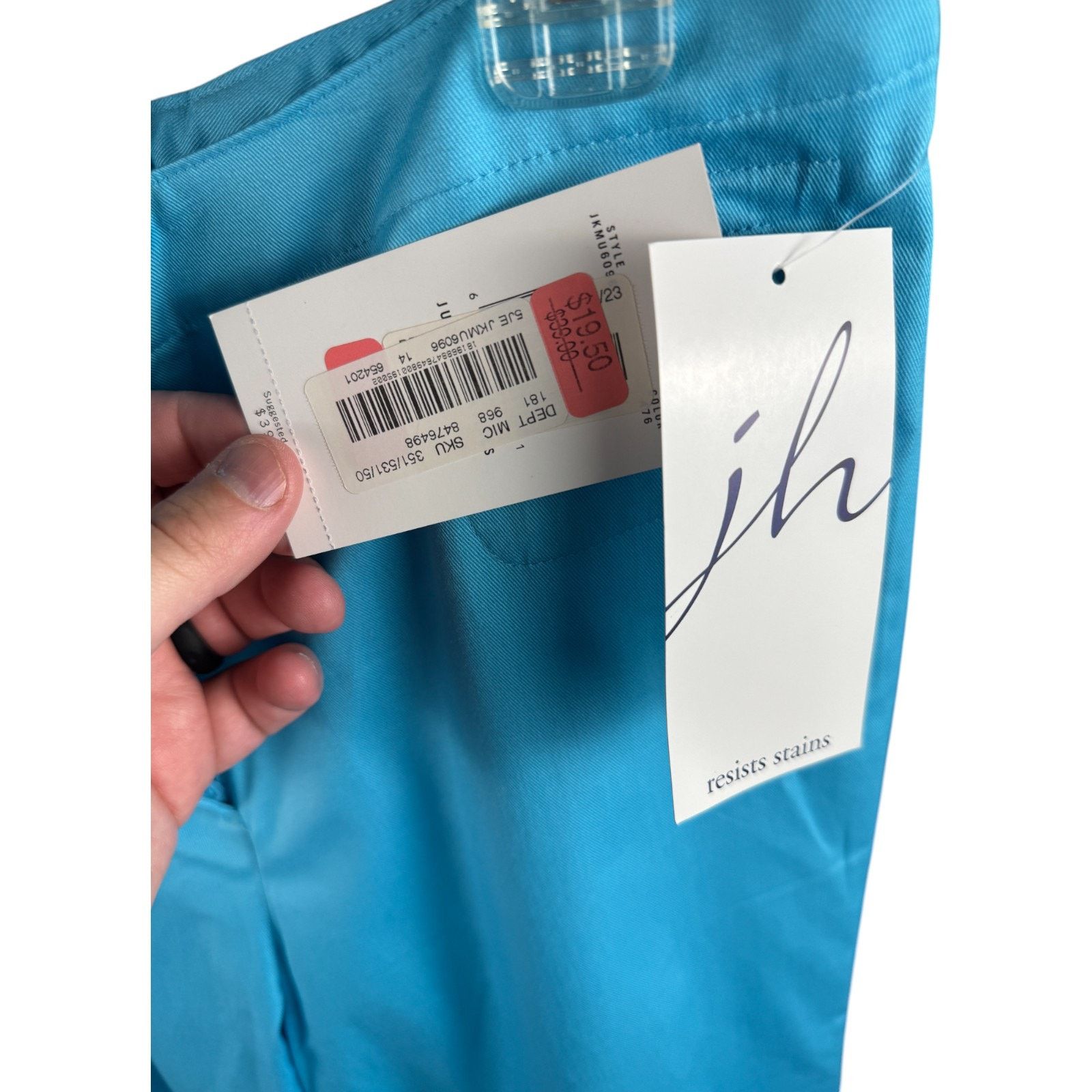 JH Collectibles JH Collectibles Stretch Pants Women’s 14 Blue Capris NWT Size 36" / US 14 / IT 50 - 8 Thumbnail