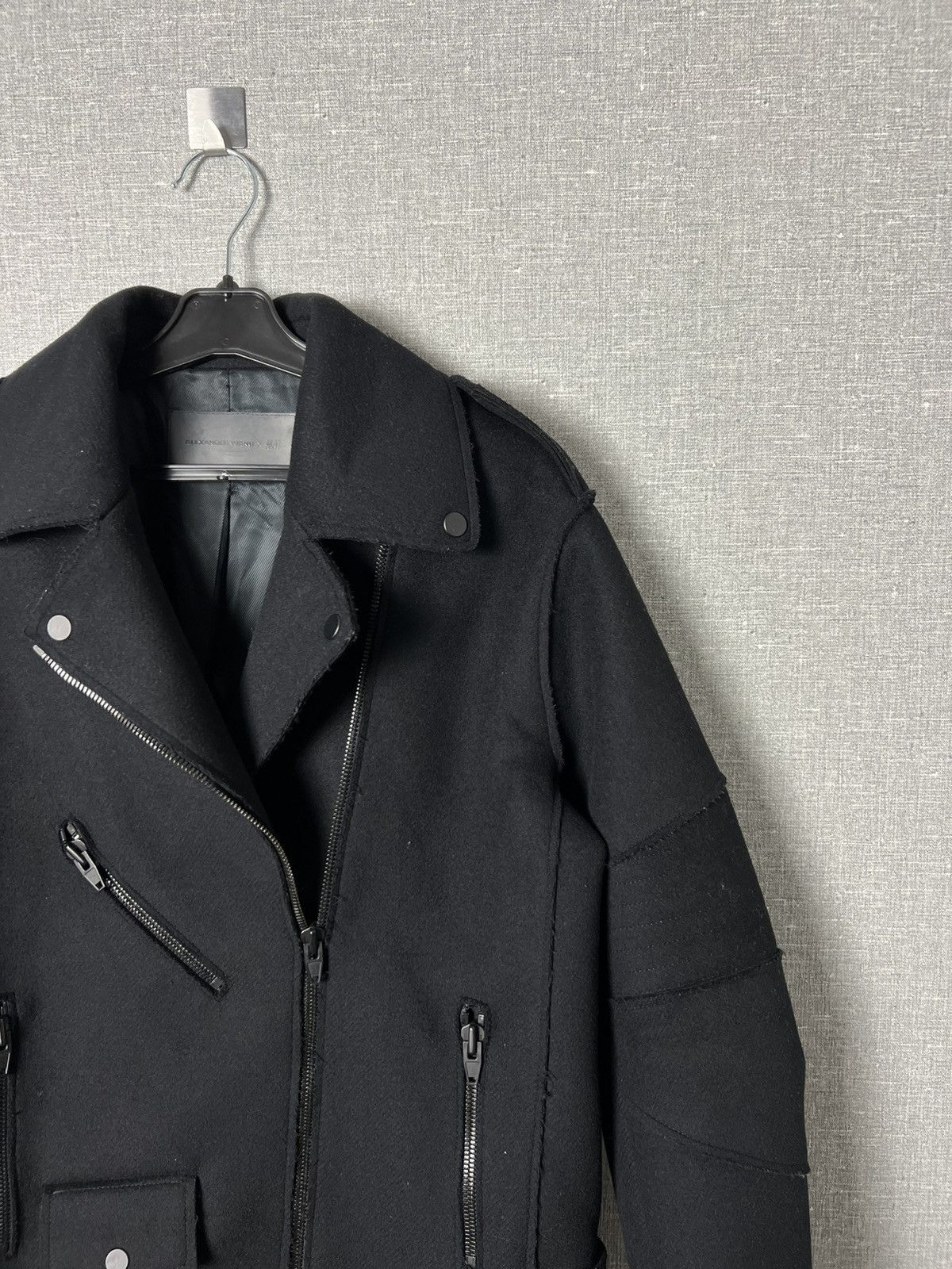 Alexander Wang × H&M Alexander Wang x H&M Runway Biker Wool Jacket Coat Size S / US 4 / IT 40 - 8 Thumbnail