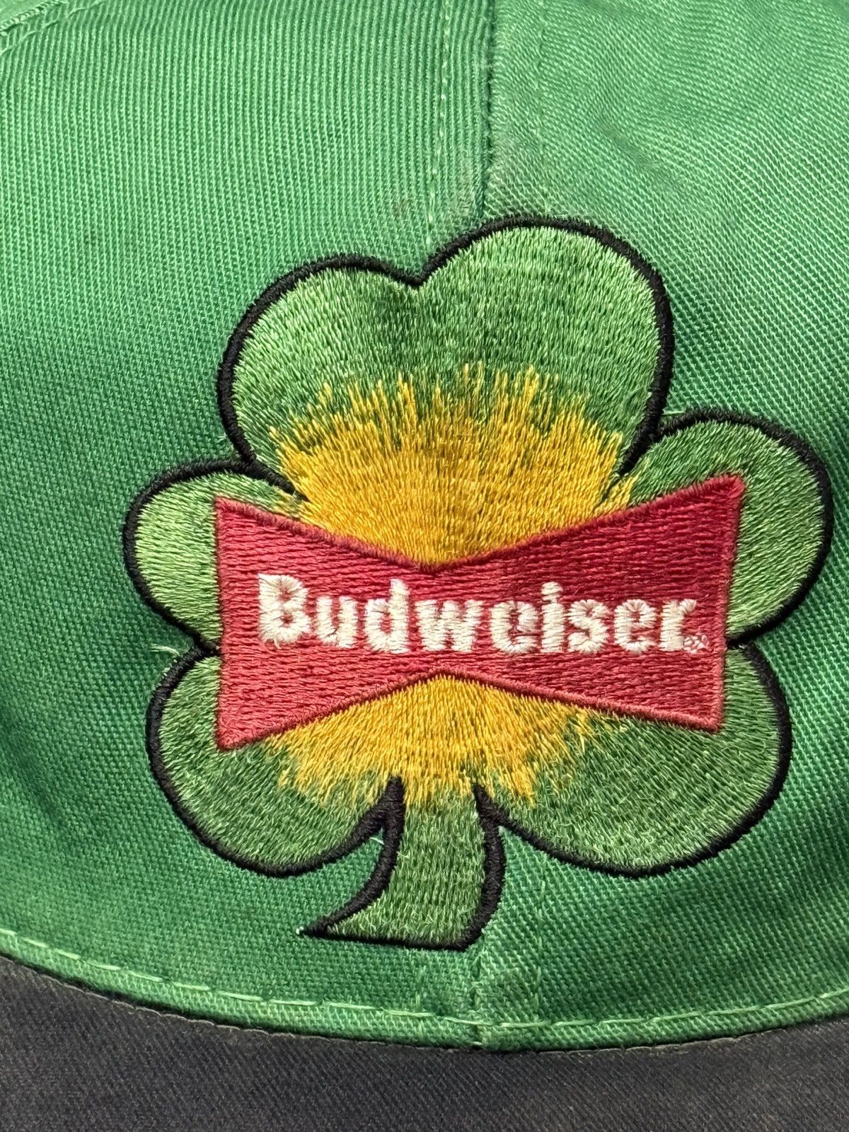 Budweiser RARE Vintage 90s Budweiser Beer Clover Snapback Hat Size ONE SIZE - 2 Thumbnail
