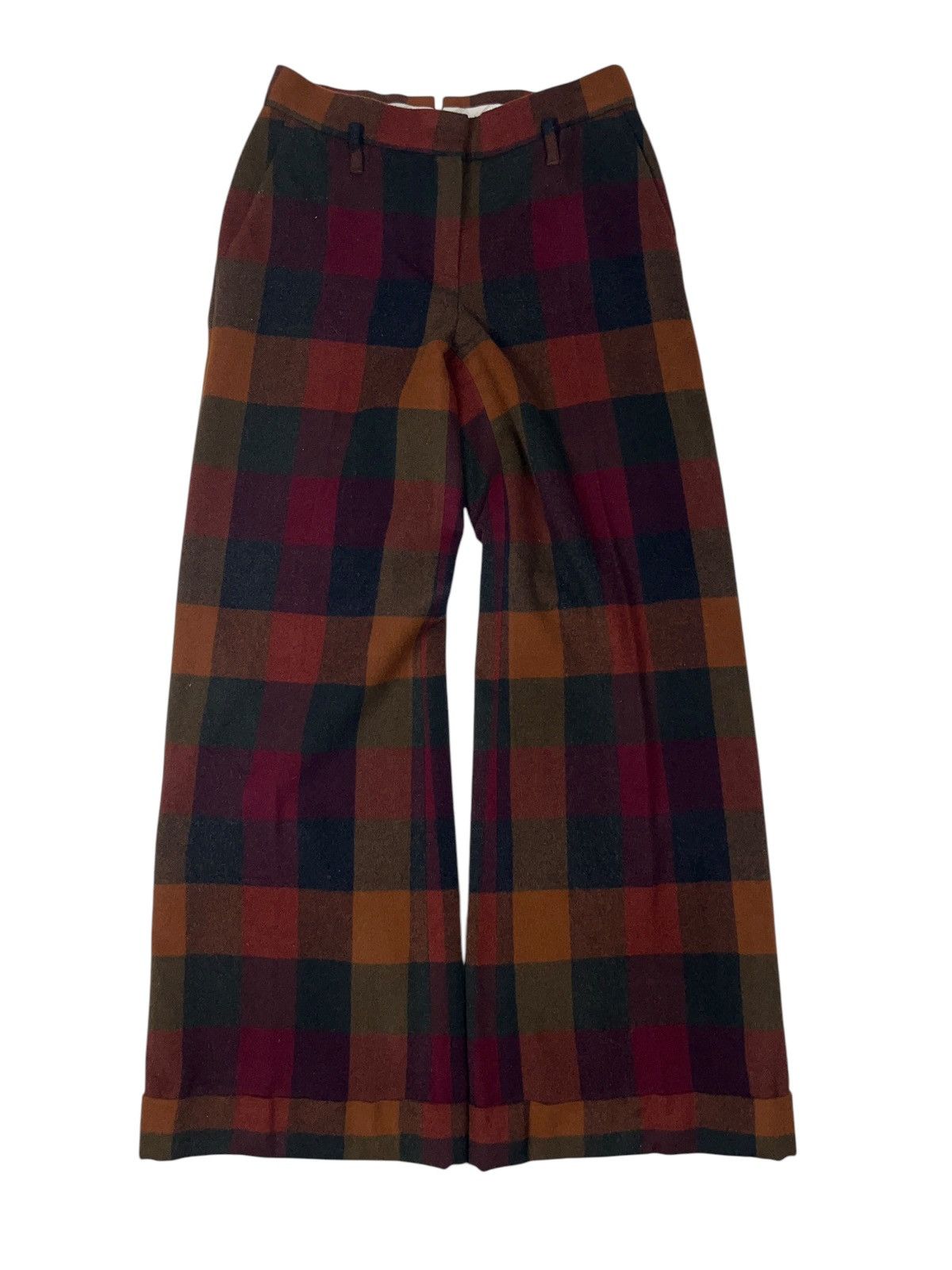Max Mara × Sportmax × Vintage Vintage Sportmax Defile Max Mara Wool Angora Wide Pants Size 30" / US 8 / IT 44 - 2 Thumbnail