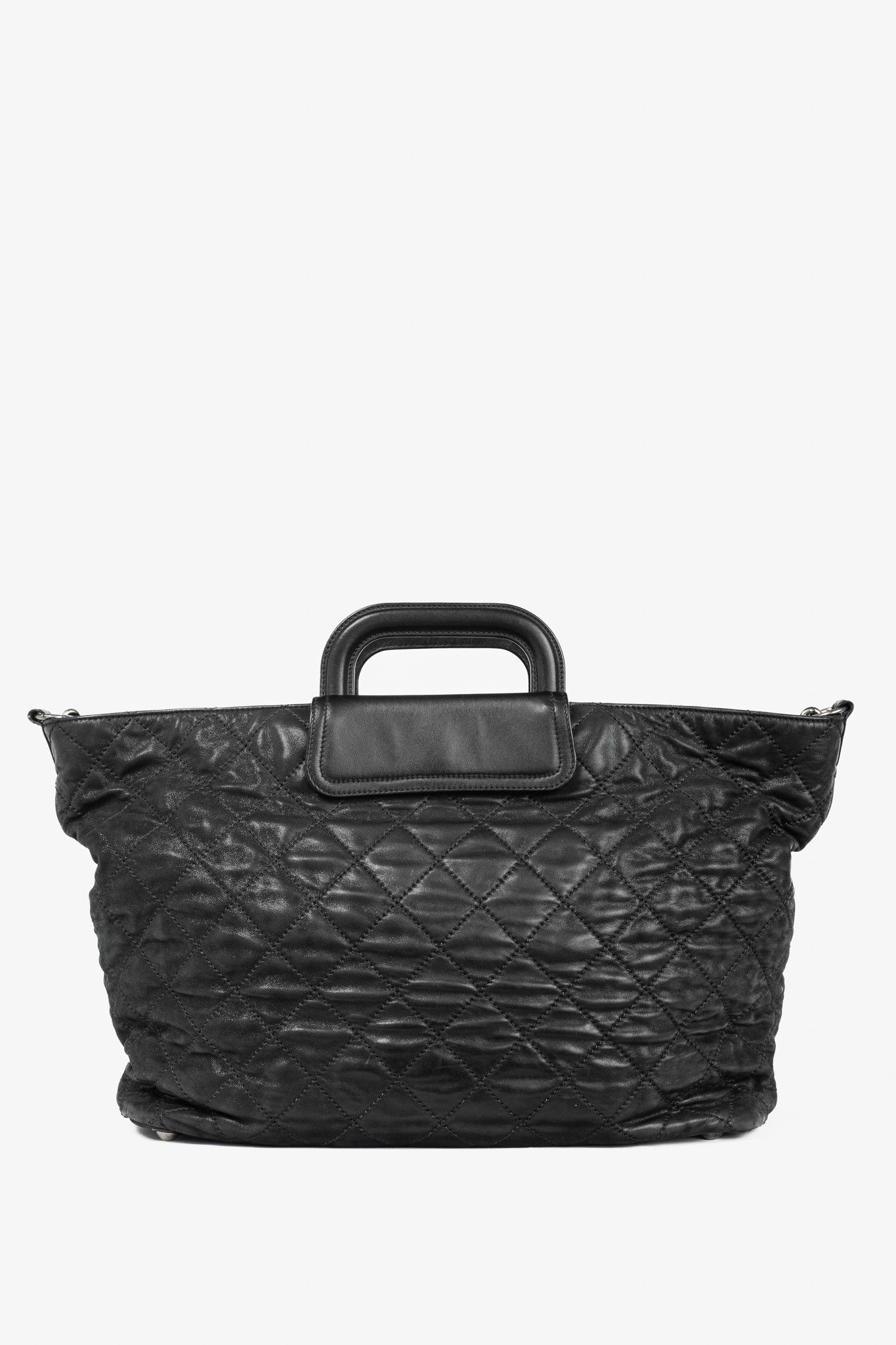 Chanel In-The-Mix Black Iridescent Calfskin Quilted Tote
