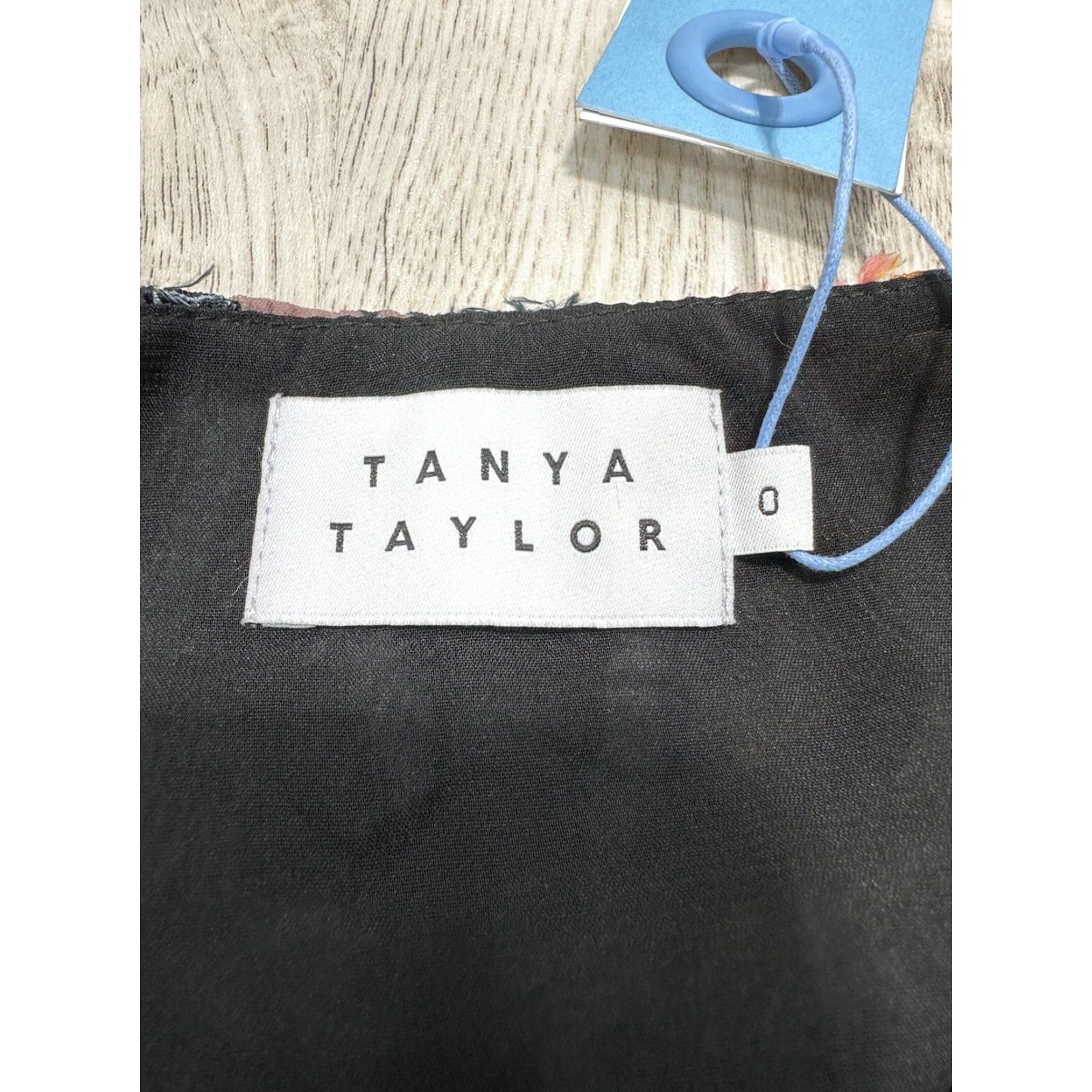 Tanya Taylor Tanya Taylor Women Black Mara Floral Print V-Neck A-Line Mini Dress Size 0 Size XS / US 0-2 / IT 36-38 - 7 Thumbnail