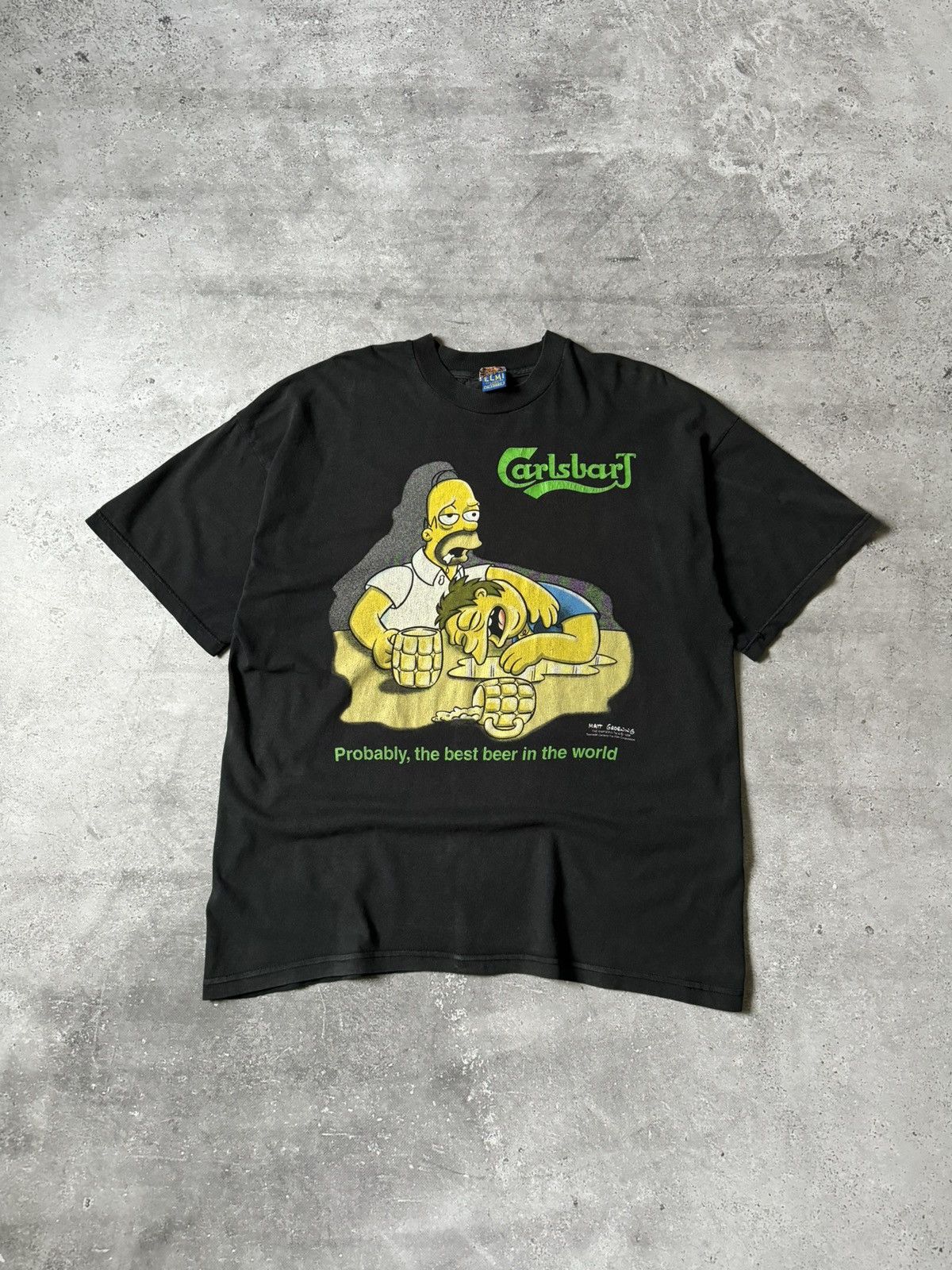Cartoon Network × The Simpsons × Vintage Vintage 1998 The Simpsons ‘Carlsbart’ T-Shirt Size US XL / EU 56 / 4 - 1 Thumbnail