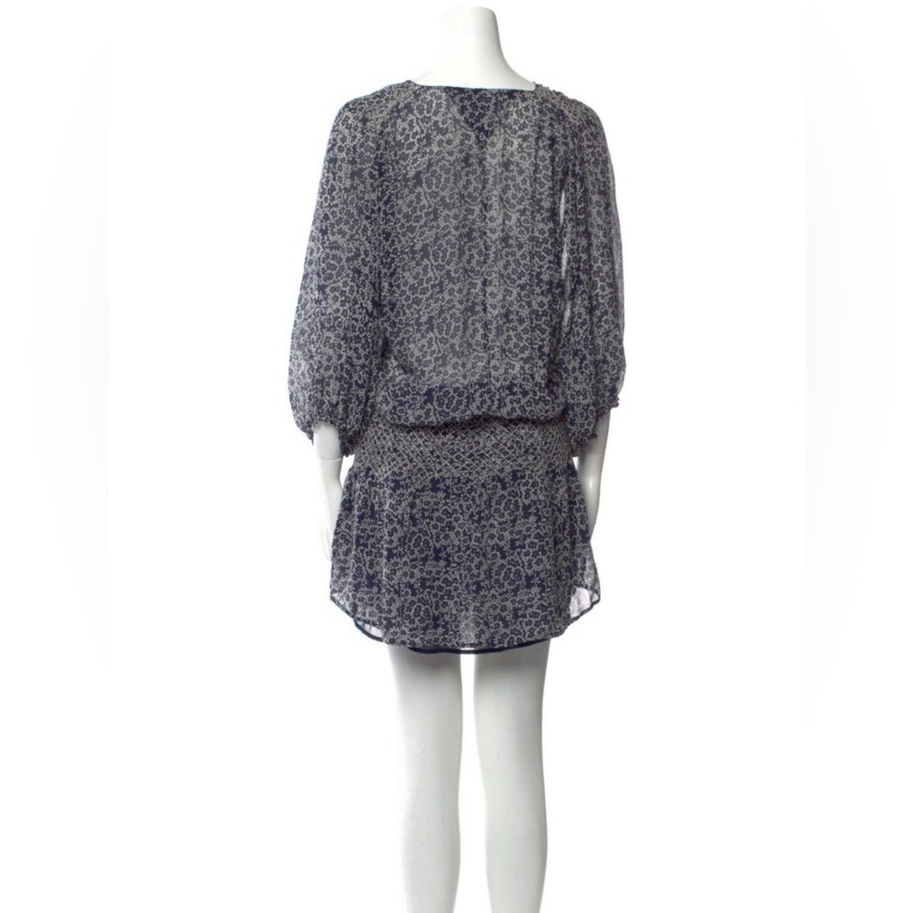 Ulla Johnson Ulla Johnson Samira Floral Printed Smocked Waist Mini Dress Size S / US 4 / IT 40 - 5 Thumbnail