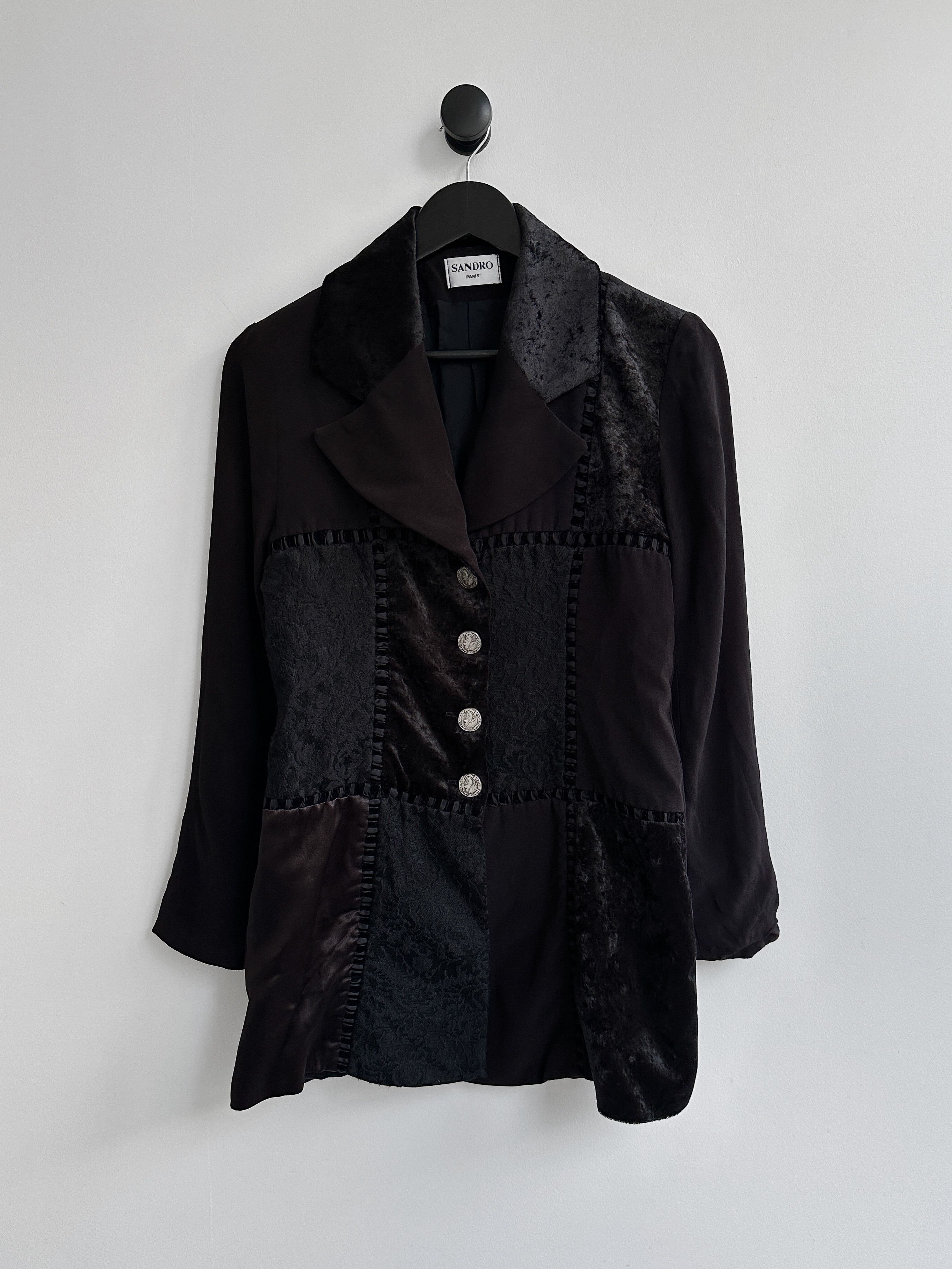 Sandro Vintage Sandro Blazer Jacket Size S / US 4 / IT 40 - 4 Thumbnail
