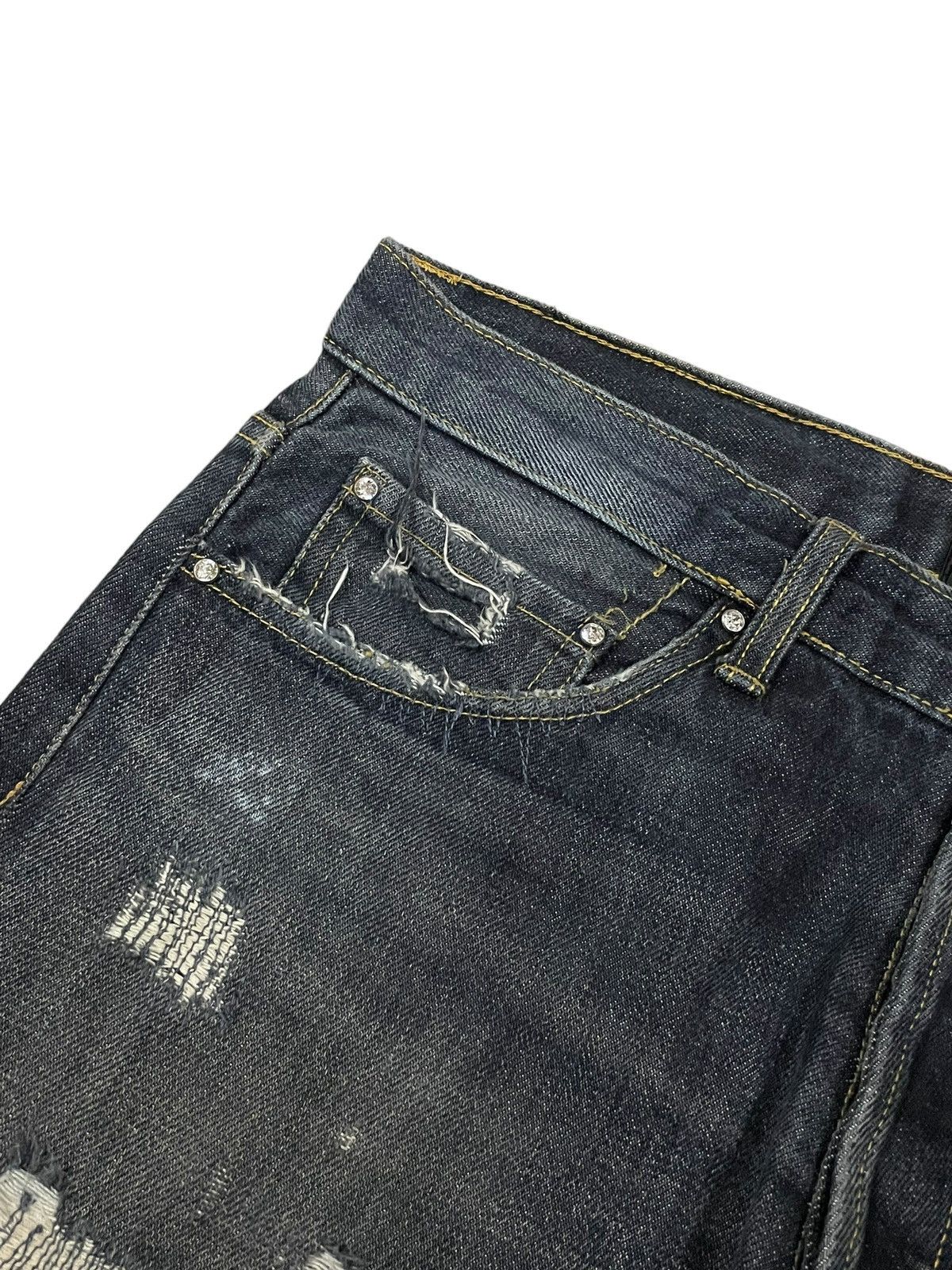 Bottega Veneta Vtg Dartin Bonaparto GreyWash Undercover Style Destroy Jeans Size US 30 / EU 46 - 11 Thumbnail