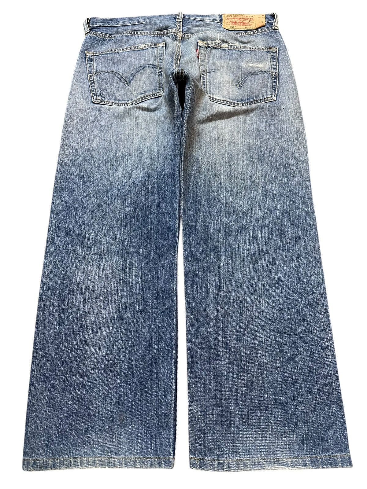 Levi's Vintage 90s Levis 501 Faded Wash Distressed Baggy Jeans Size US 33 - 2 Thumbnail