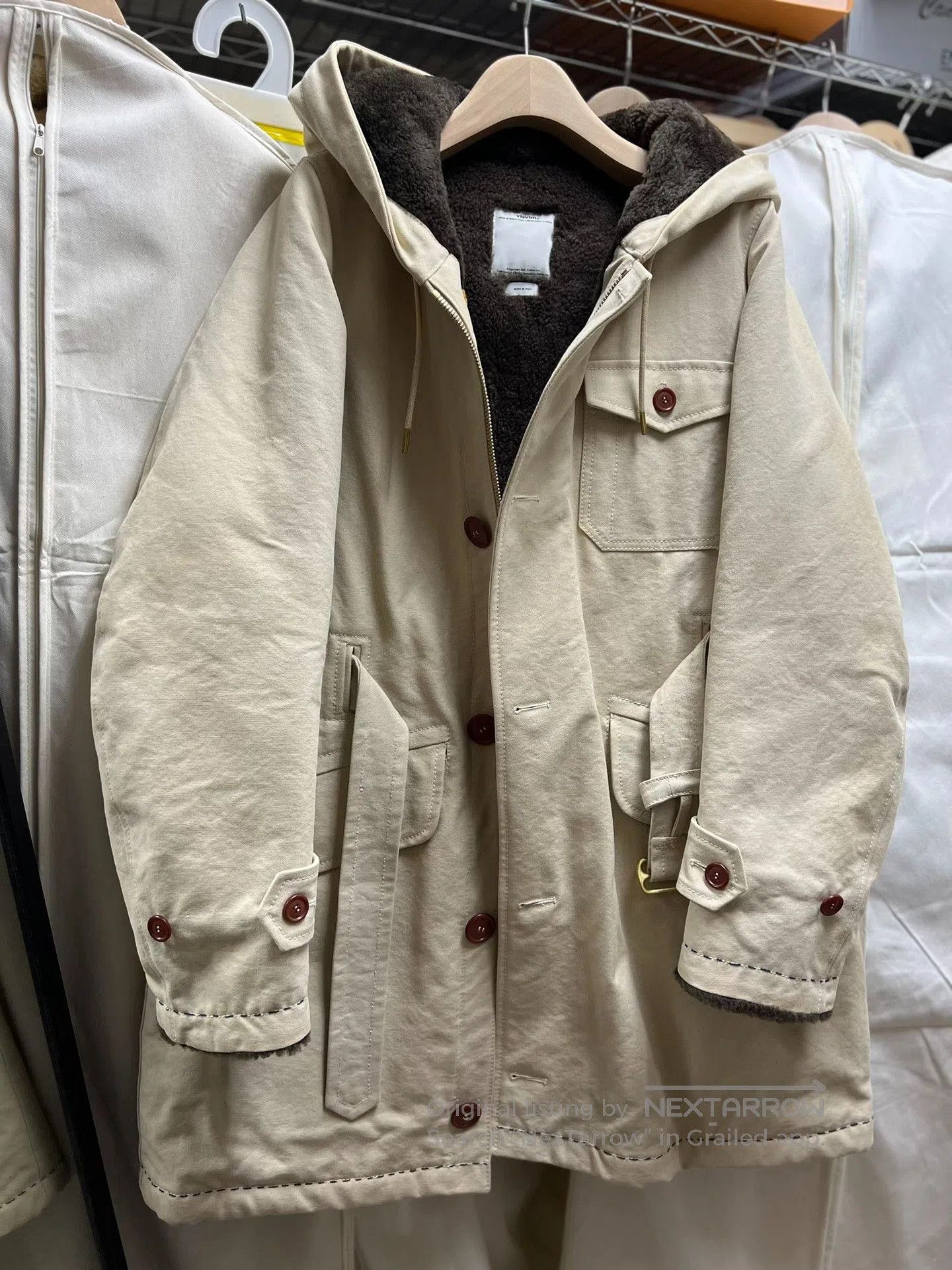 Visvim Visvim Admiral Parka Canvas Shearling. Size US S / EU 44-46 / 1 - 1 Thumbnail