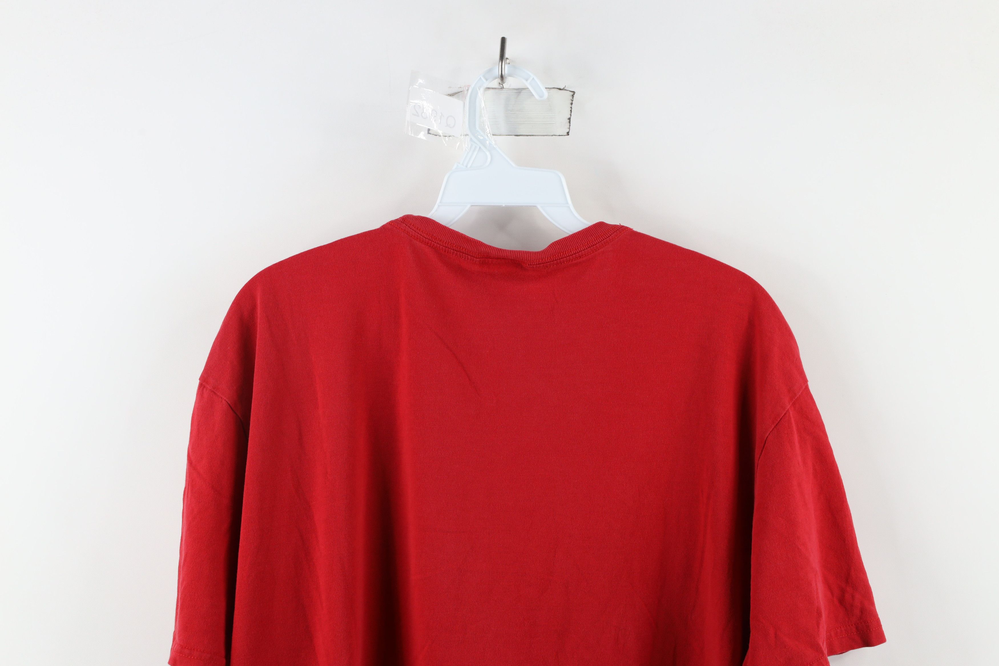 Ralph Lauren × Vintage Vintage 90s Ralph Lauren Short Sleeve T-Shirt Red Cotton USA Size US L / EU 52-54 / 3 - 10 Thumbnail