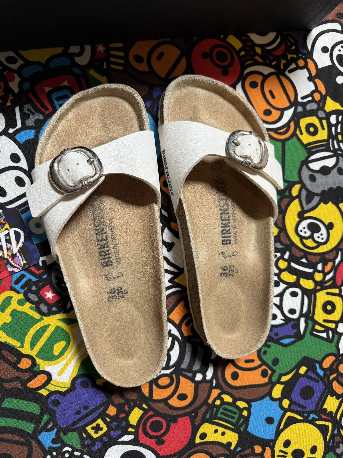 Birkenstock × Chrome Hearts Chrome Hearts X Birkenstock White Leather Gunslinger Sandals Size US 6 / IT 36 - 3 Thumbnail