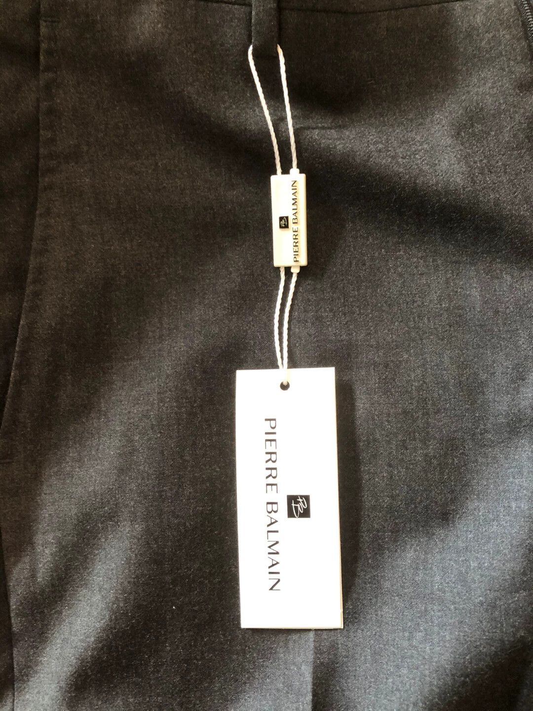 Balenciaga Balmain High-Count Wool Slim Suit Trousers Charcoal 46 Size US 30 / EU 46 - 6 Thumbnail