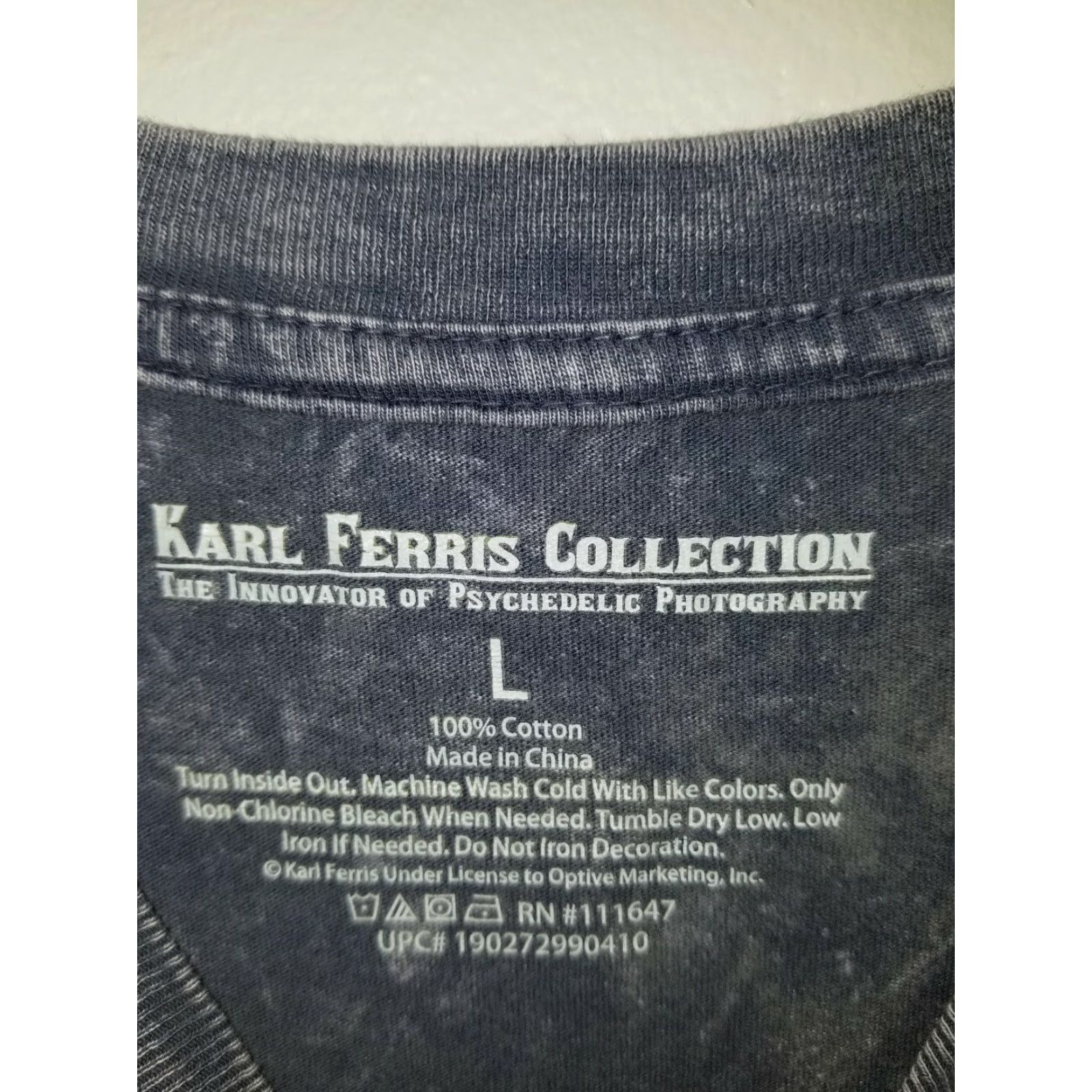 Vintage VINTAGE Mens L Jimi Hendrix Patriotic T-Shirt Stone-Washed Jeans Karl Ferris Collection Size US L / EU 52-54 / 3 - 3 Thumbnail