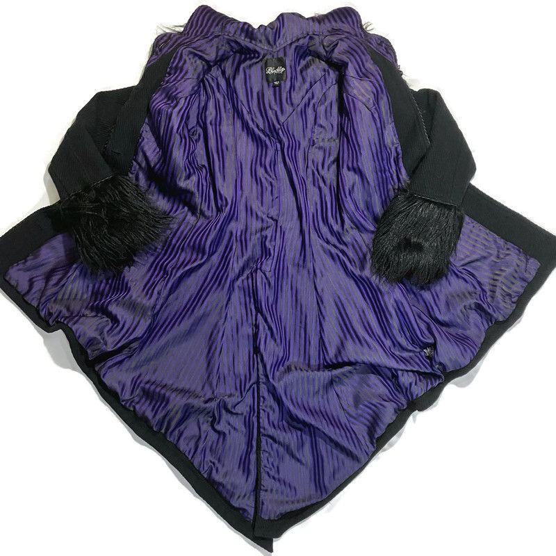 Lip Service Vtg Y2K Lip Service Wicked Winter Goth Coat Size ONE SIZE - 4 Thumbnail