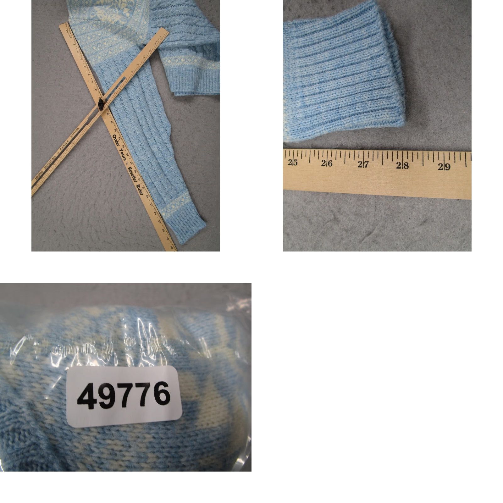 Jantzen VINTAGE Jantzen Sweater Women M Blue Fair Isle Cable Knit Pullover 90s Crew Neck Size M / US 6-8 / IT 42-44 - 8 Thumbnail