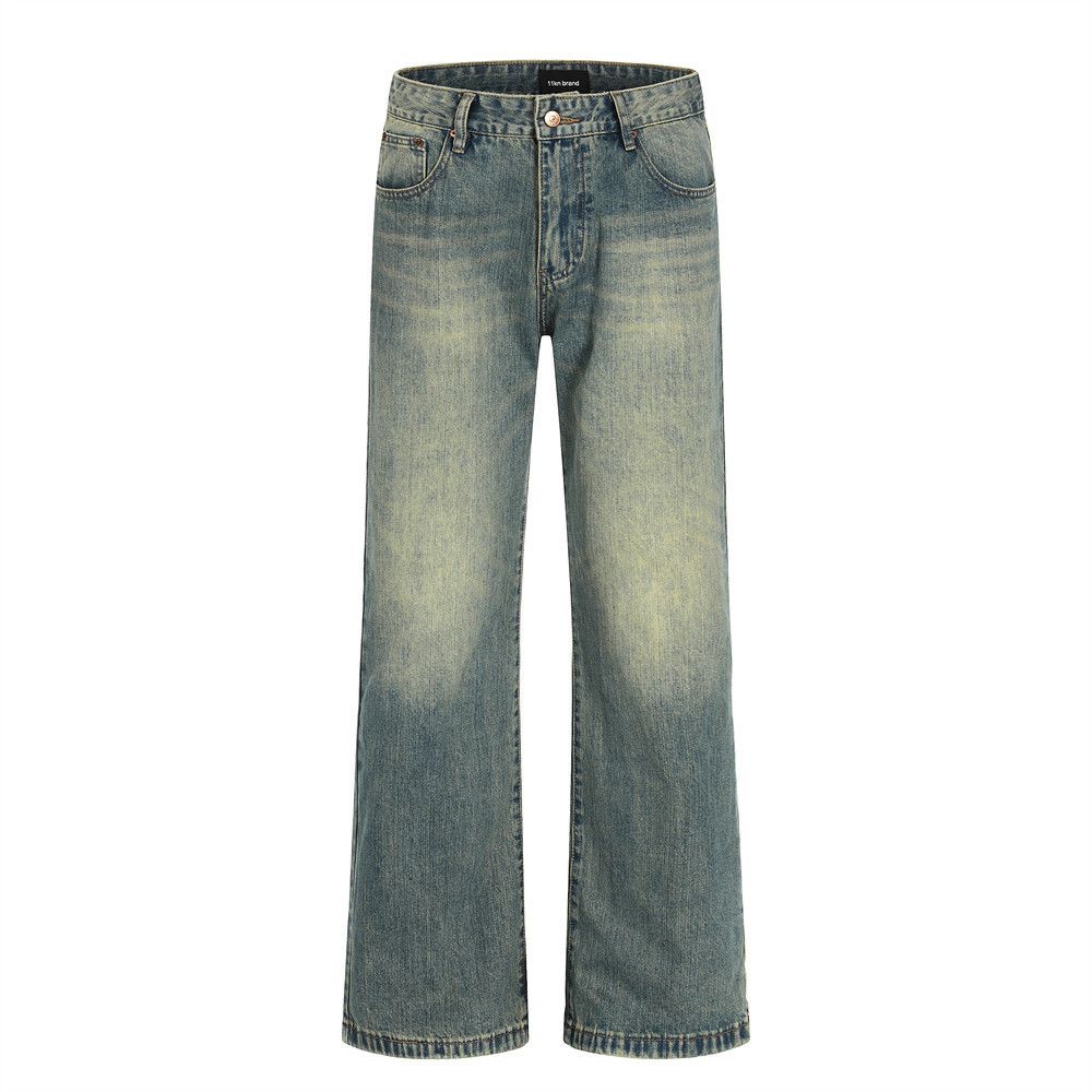 Vintage Retro distressed casual punk gradient washed denim jeans Size US 32 / EU 48 - 1 Thumbnail