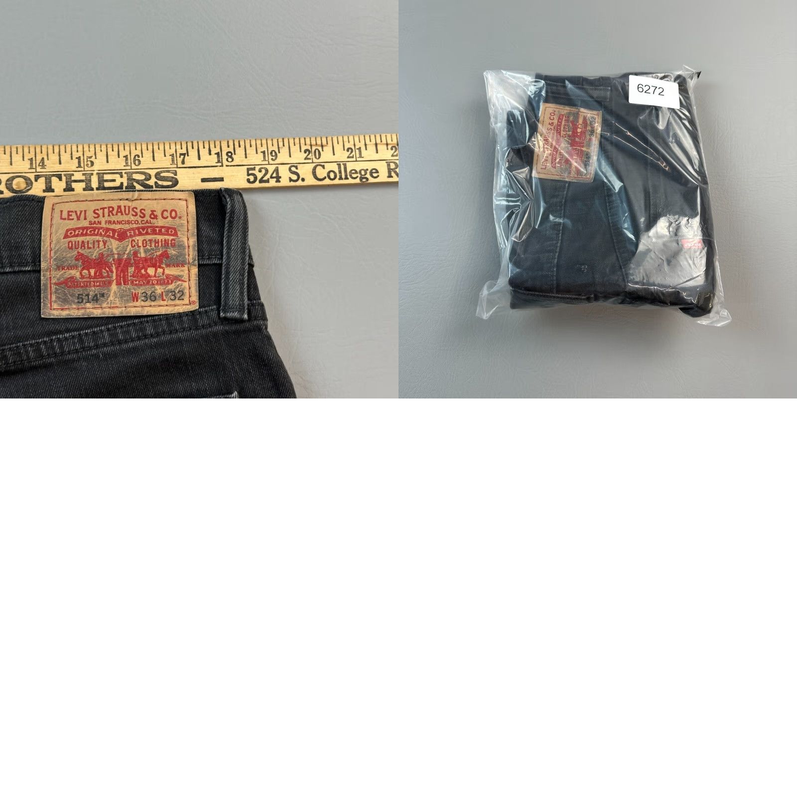 Levi's VINTAGE Levi's 514 Shorts Mens 36 Black Denim Cutoff Slim Straight Stretch Y2K Bermuda Shorts Mens 36 Black Denim Slim Stretch Vintage Levis 514 Size US 36 / EU 52 - 9 Thumbnail