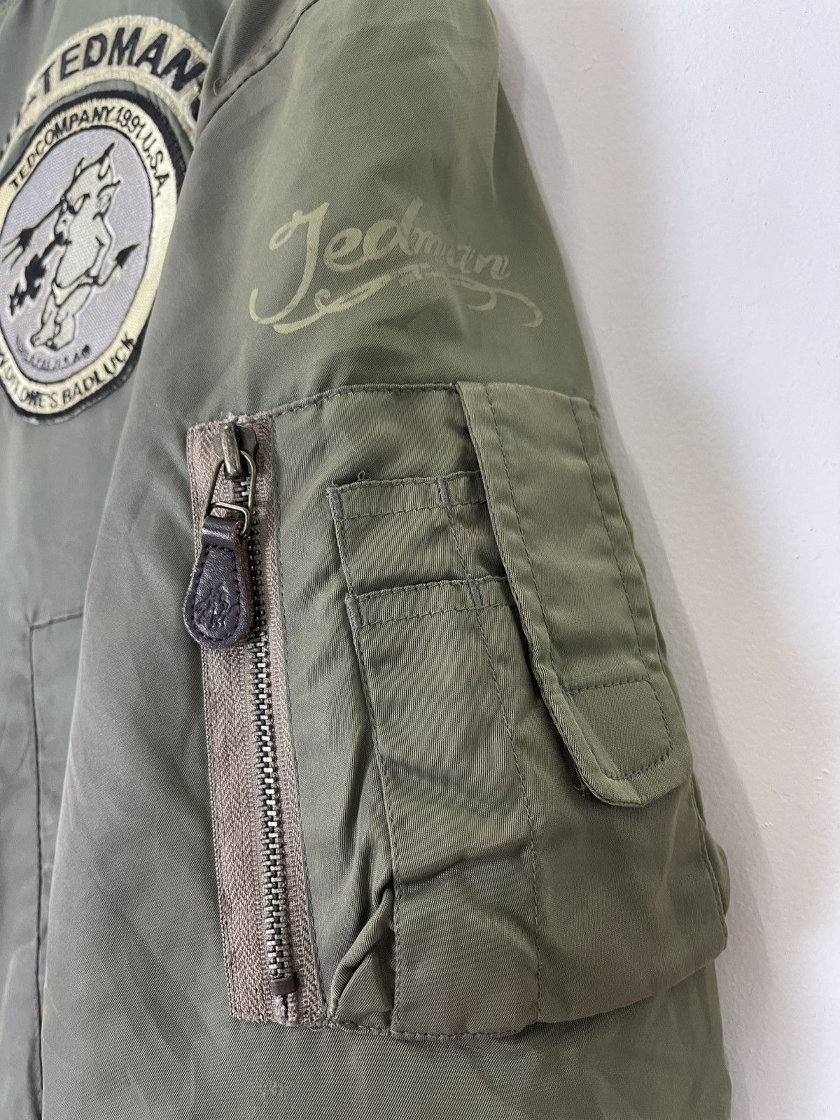 Tedman TEDMAN LUCKY DEVIL MA-1 TED COMPANY BOMBER MILITARY JACKET Size US L / EU 52-54 / 3 - 16 Thumbnail