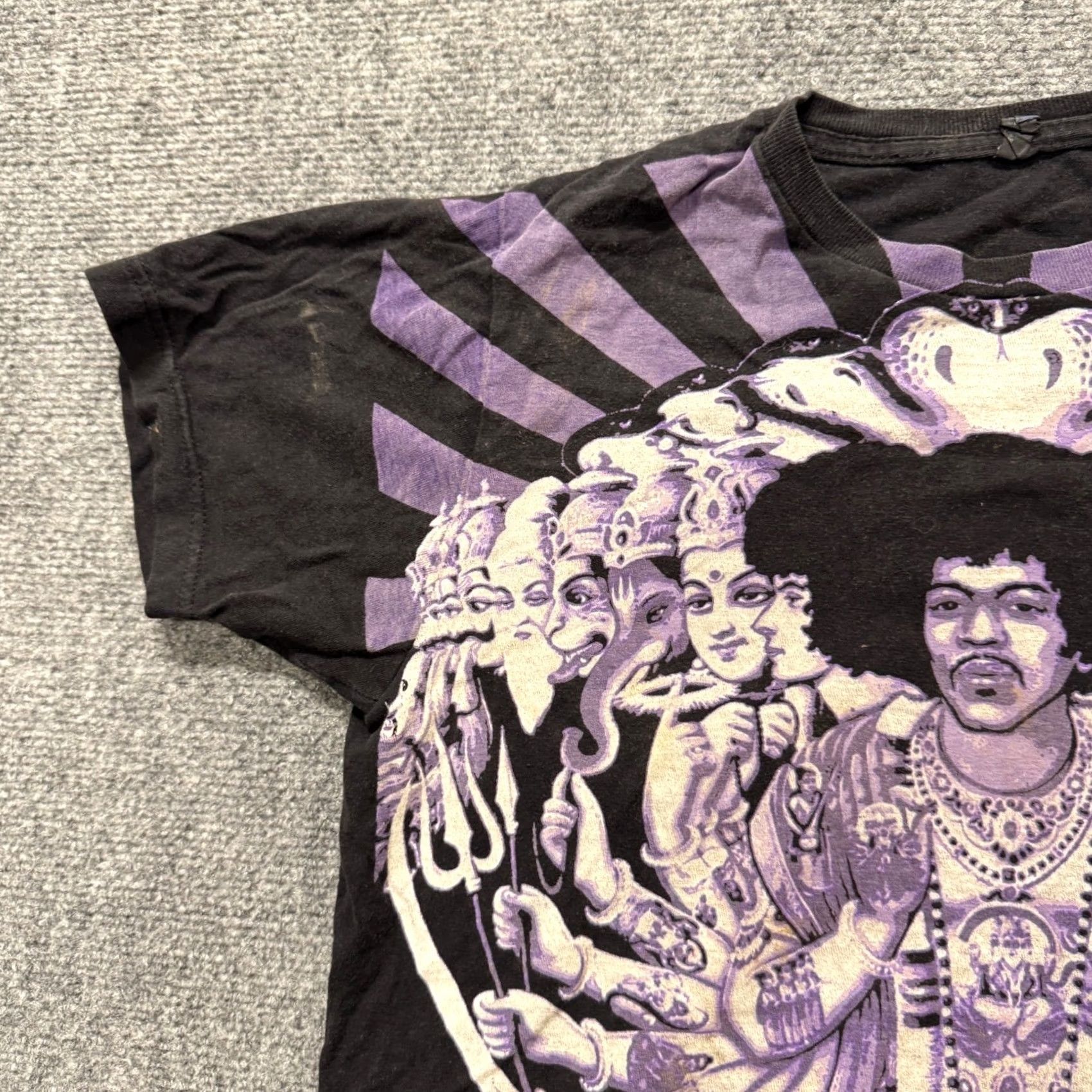 The Unbranded Brand Jimi Hendrix T-Shirt XS Men Purple 2013 Axis Bold As Love Rock Music Stained Y2K Size US XS / EU 42 / 0 - 7 Thumbnail