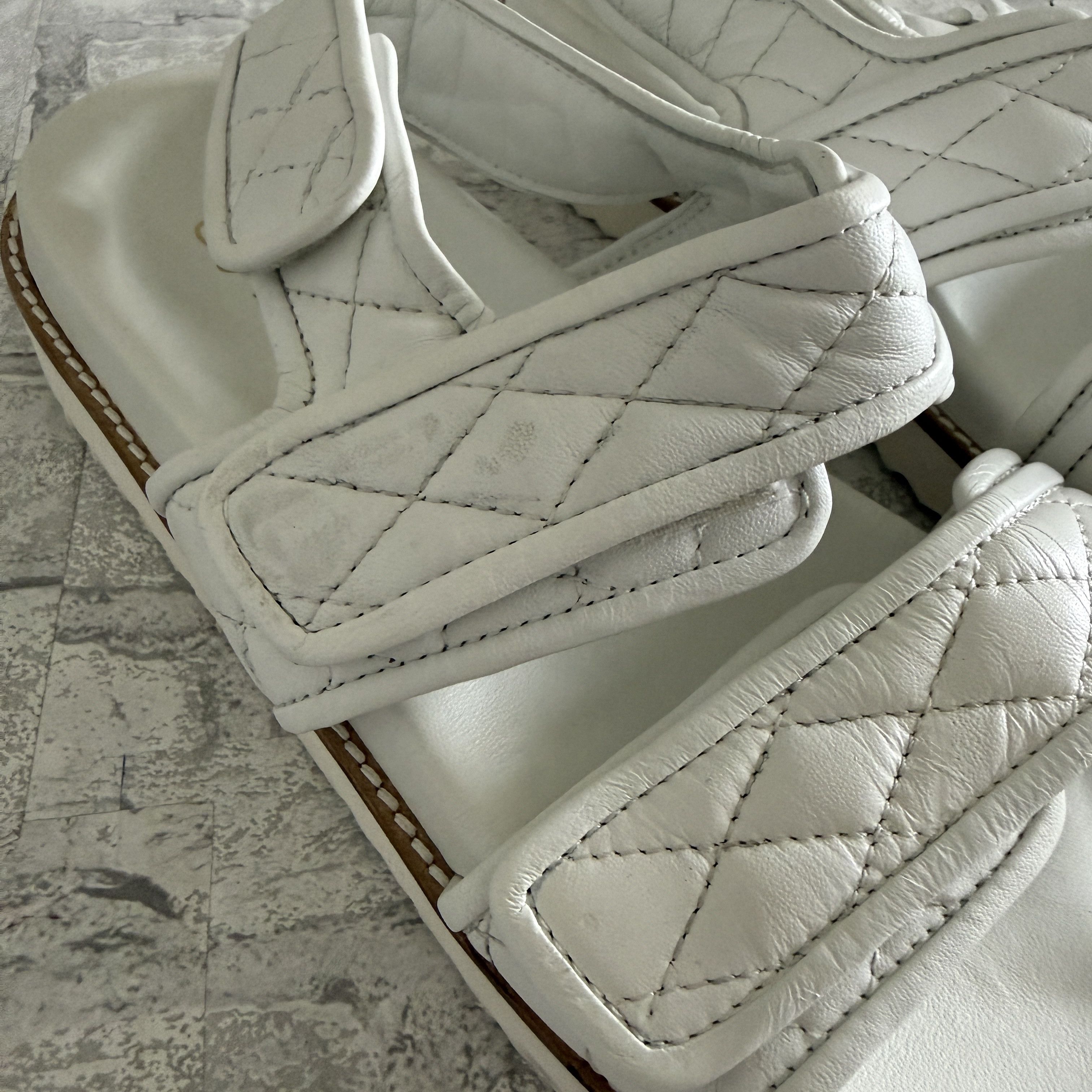 Seychelles Seychelles New To This Quilted Leather Platform Sandal Size US 9 / IT 39 - 8 Thumbnail