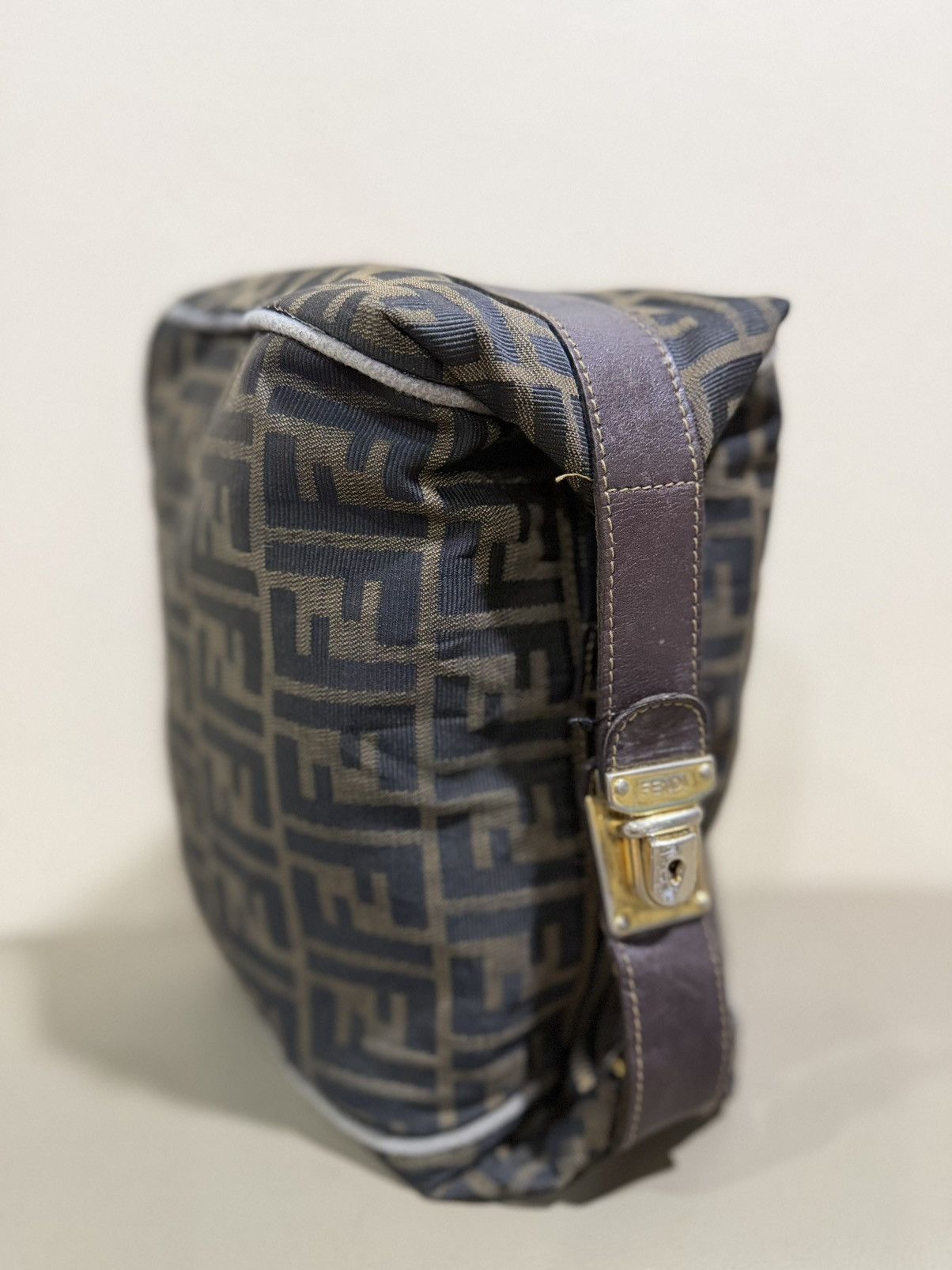 Fendi Authentic Fendi Zucca Monogram Canvas Toiletries Hand Bag Size ONE SIZE - 8 Thumbnail