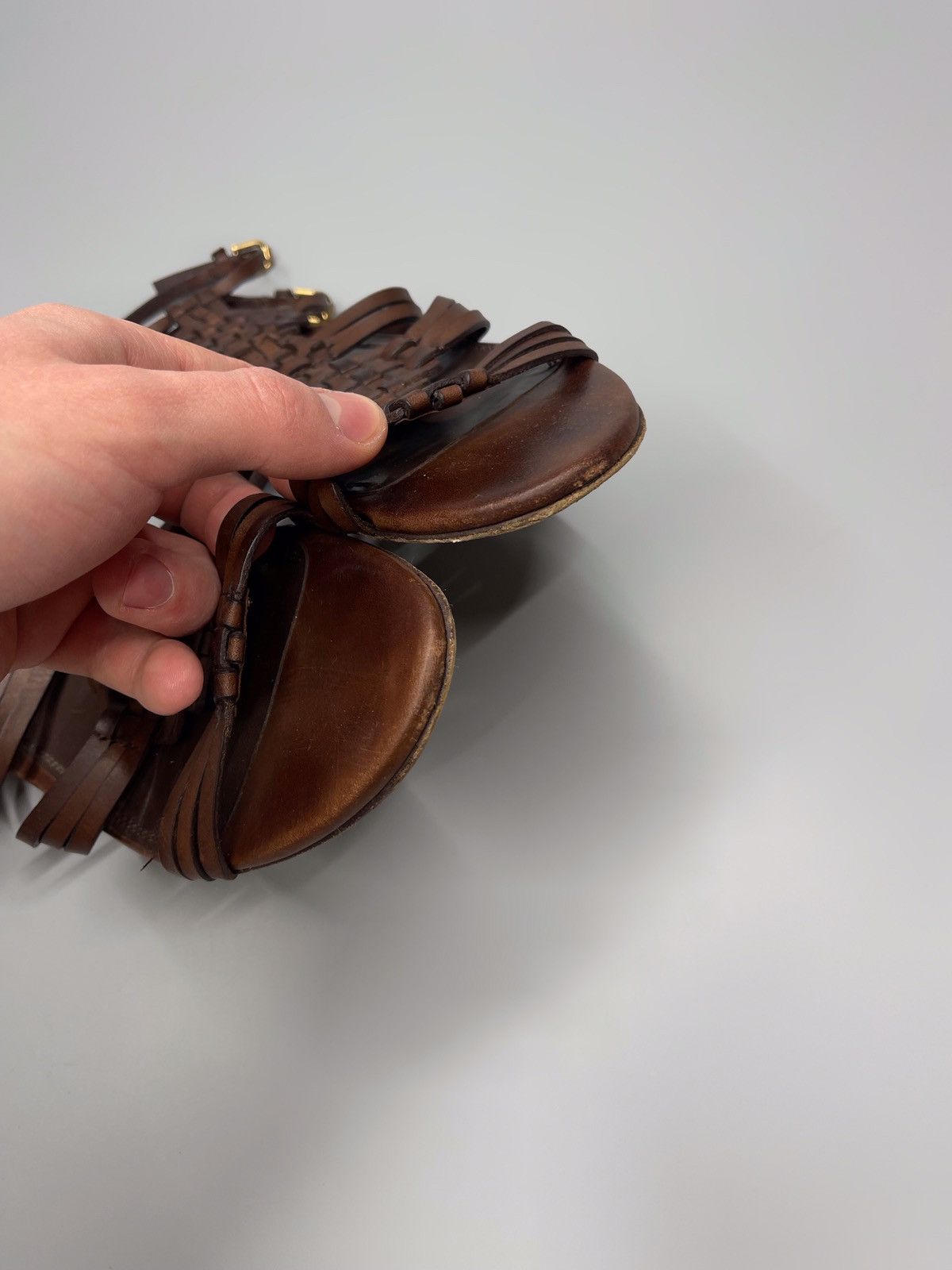 Ralph Lauren Purple Label × Vintage Ralph Lauren Purple Label Sandals Size US 9.5 / IT 39.5 - 6 Thumbnail