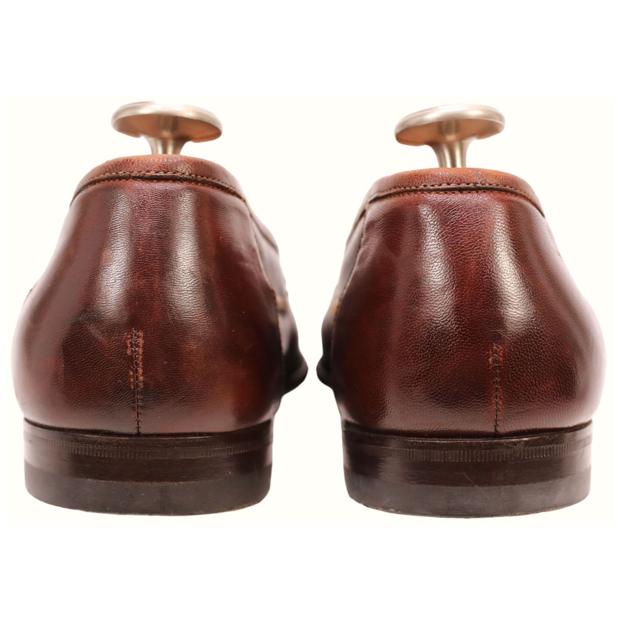 Santoni Santoni Italy Leather Tassel Loafer Brown Moccasins Men 11.5 Size US 11.5 / EU 44-45 - 4 Thumbnail