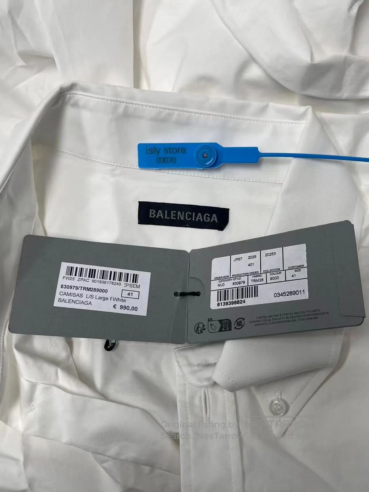 Balenciaga balenciaga logo loose long sleeve shirt. Size US M / EU 48-50 / 2 - 4 Thumbnail