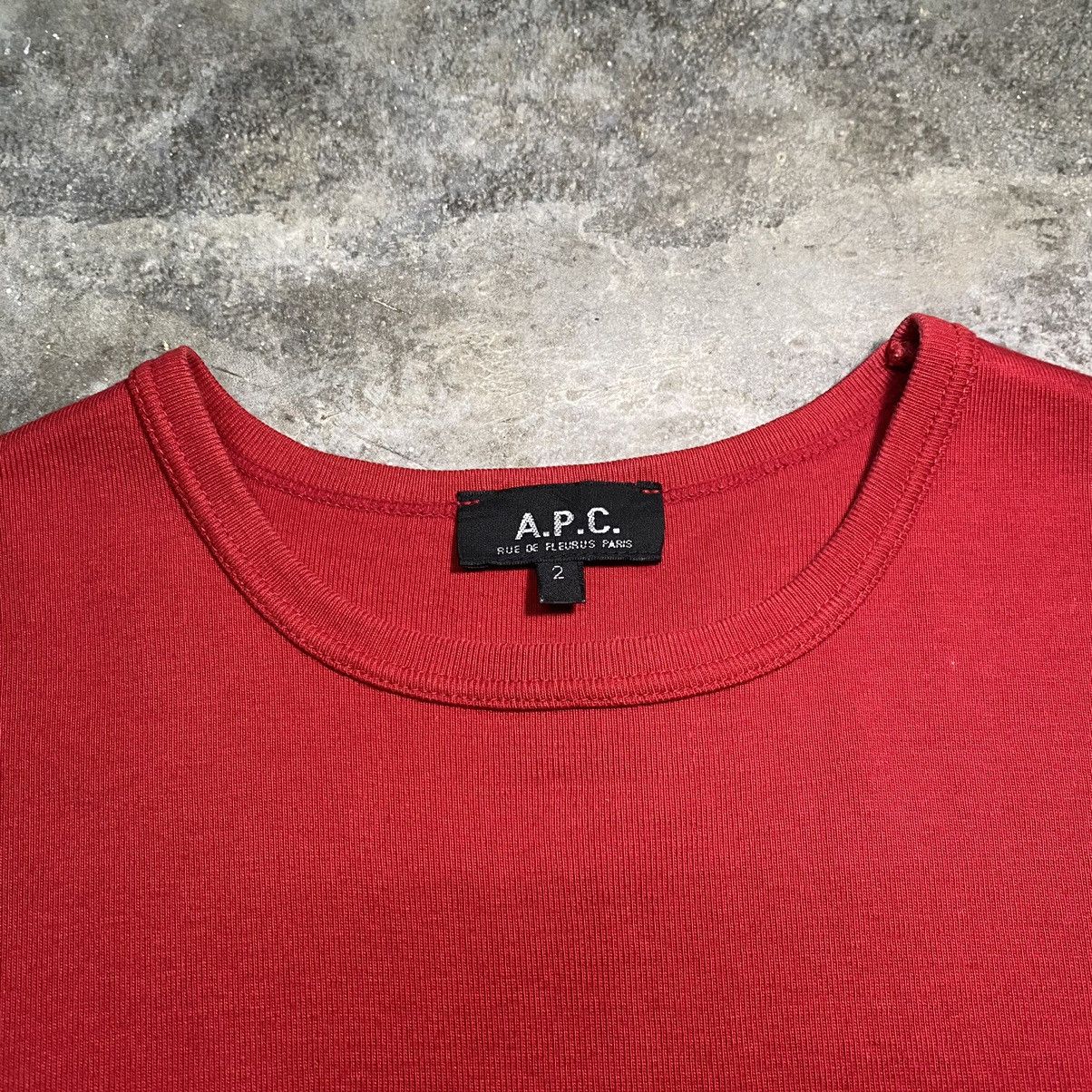 A.P.C. Vintage A.P.C Plain Inner Red Colour Shirt Size XS / US 0-2 / IT 36-38 - 3 Thumbnail