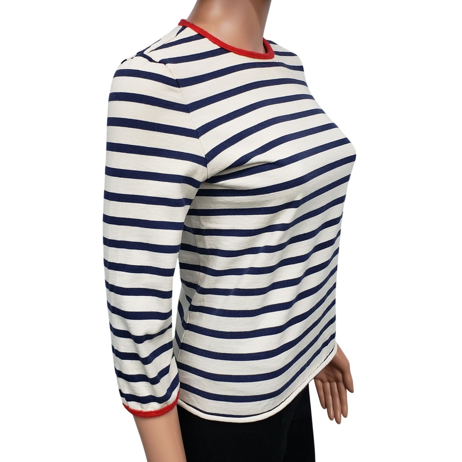 Marni MARNI Striped Top 3/4 Sleeve Made in Italy 42/ XXS / Girl Size XXS / US 00 / IT 34 - 4 Thumbnail
