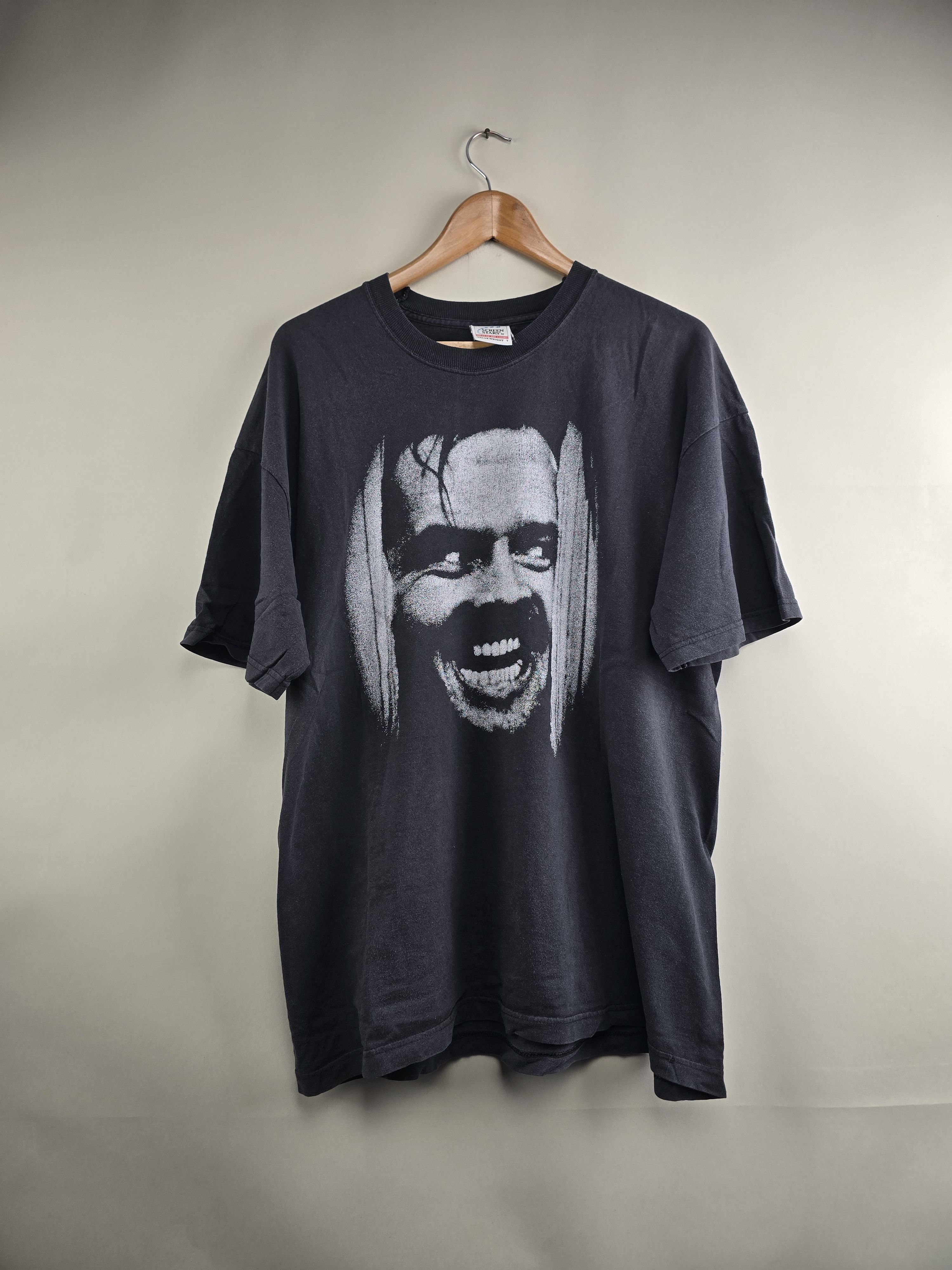 Vintage 90s Jack Nicholson Shining movie tee XL 23" 30" Size US XL / EU 56 / 4 - 1 Thumbnail