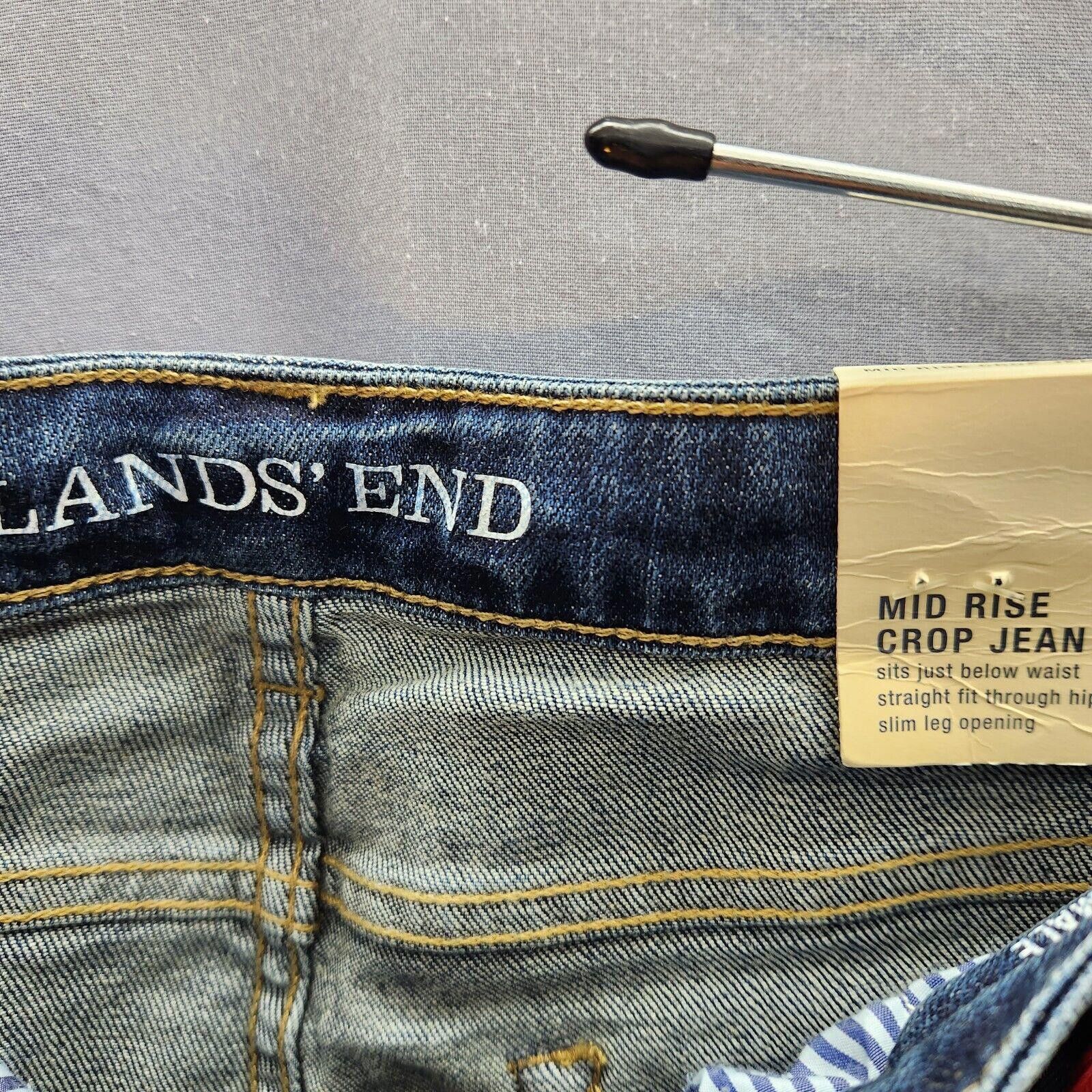 Lands' End Lands End Mid Rise Crop Jeans Womens 16P New NWT Size 38" / US 16 / IT 52 - 6 Thumbnail