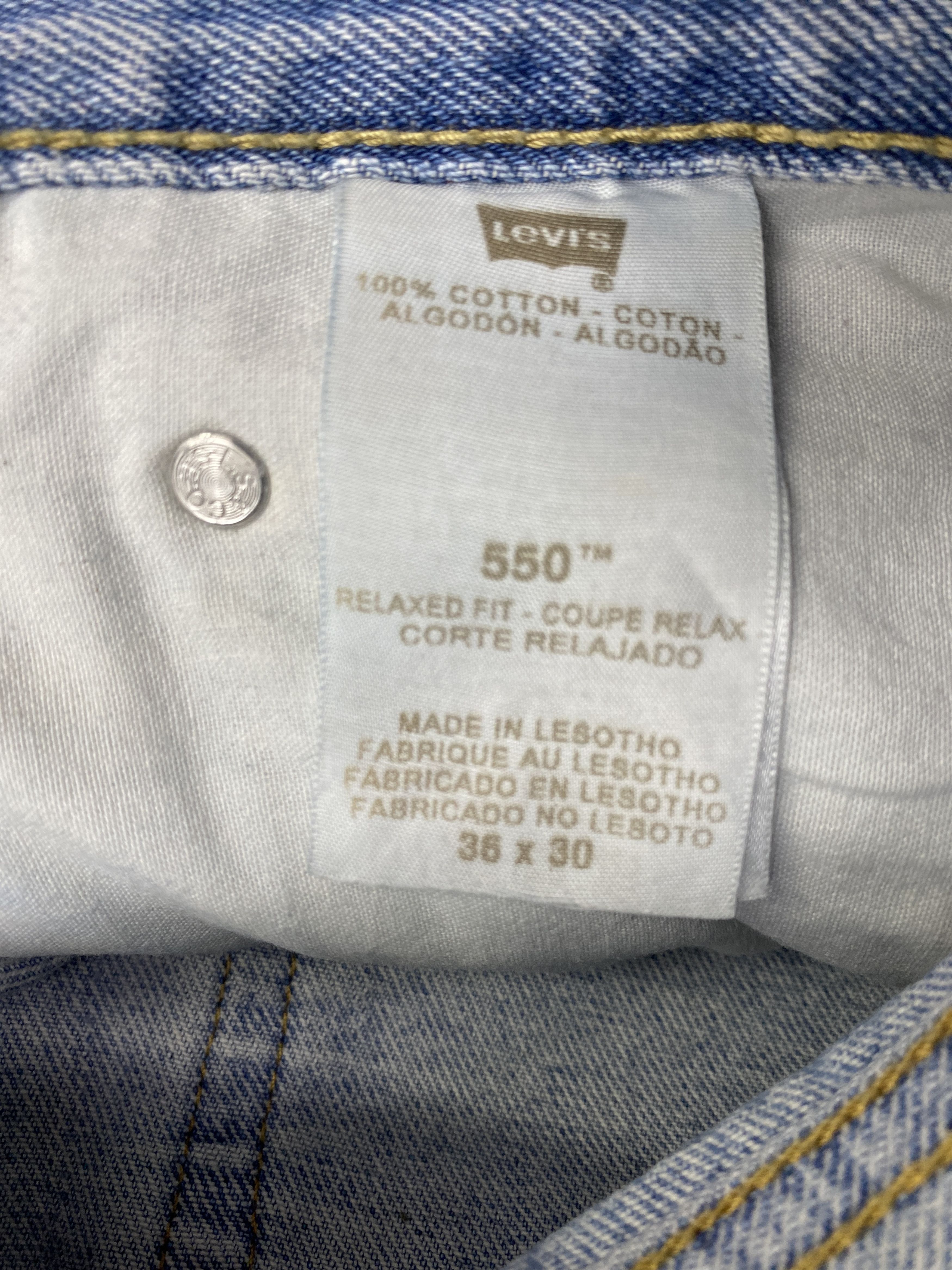Levi's × Vintage Vintage Levis 550 Light Blue Jeans Size US 36 / EU 52 - 7 Thumbnail