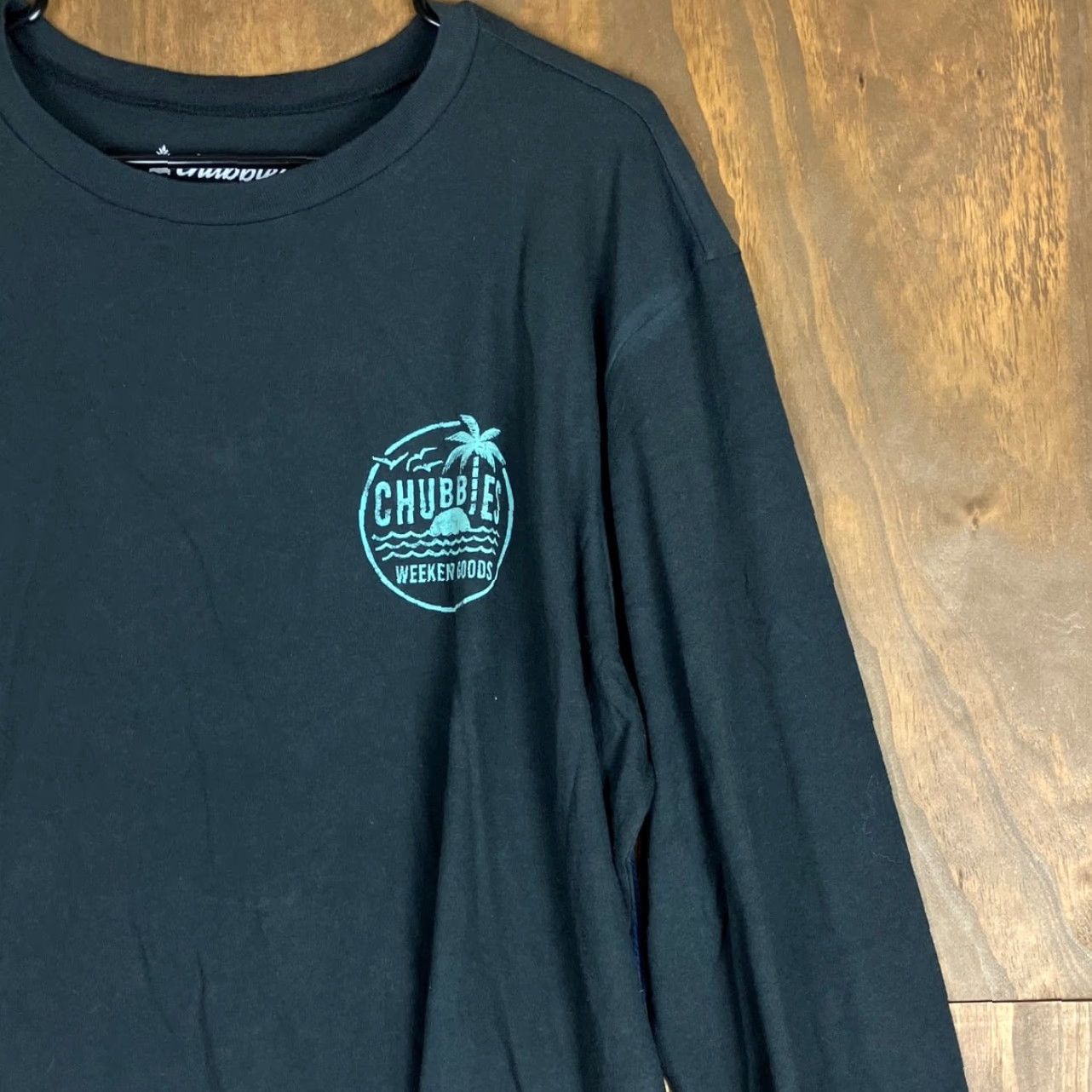 Chubbies Chubbies Mens Shirt Black The Weekend Has Arrived Vibes 100% Cotton Crew XL Shirt Men Black XL Crew Long Sleeve Solid Casual Vintage Size US XL / EU 56 / 4 - 5 Thumbnail