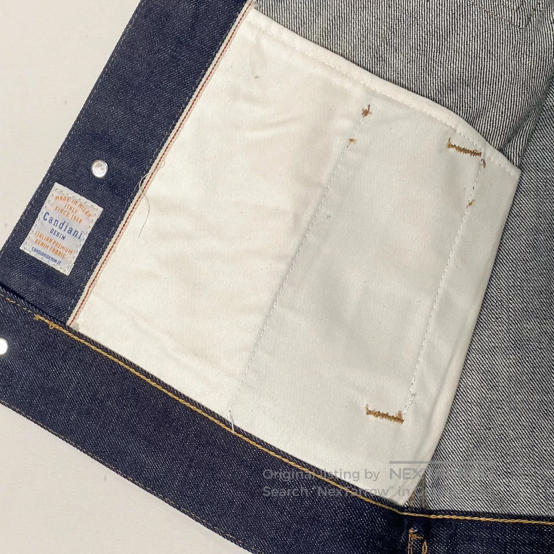 Other Italian C O F Original Selvedge Denim Jacket. Size US S / EU 44-46 / 1 - 8 Thumbnail