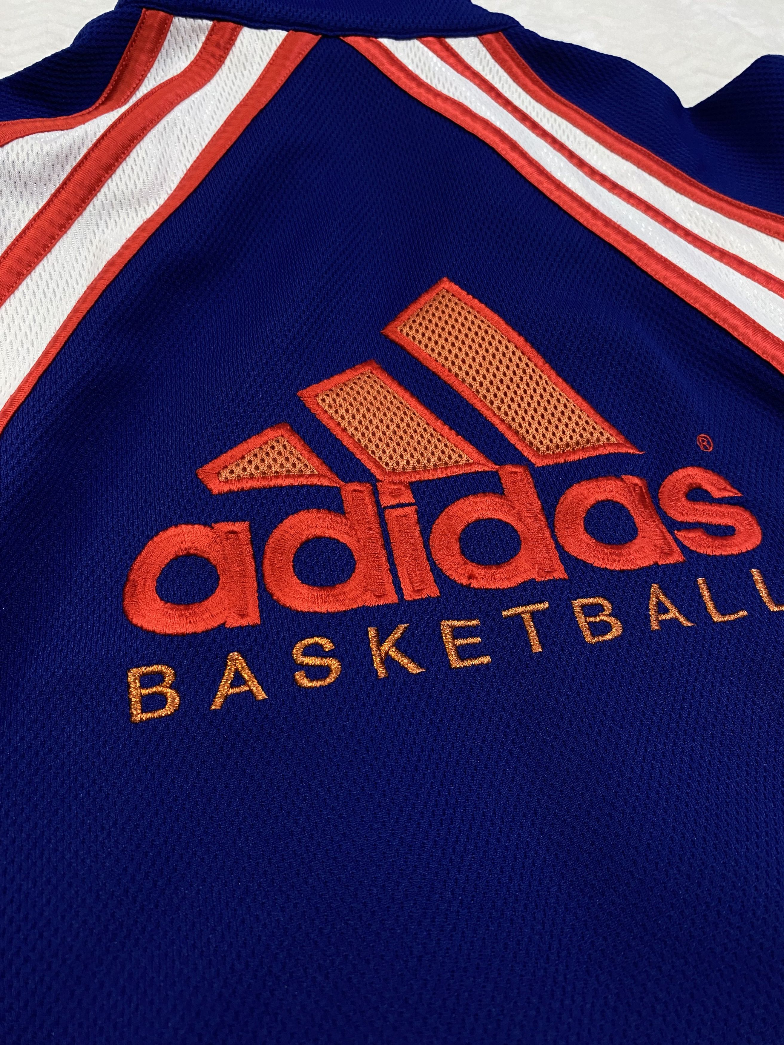 Adidas × Vintage Vintage Adidas basketball sport zip sweatshirt Size US L / EU 52-54 / 3 - 12 Thumbnail