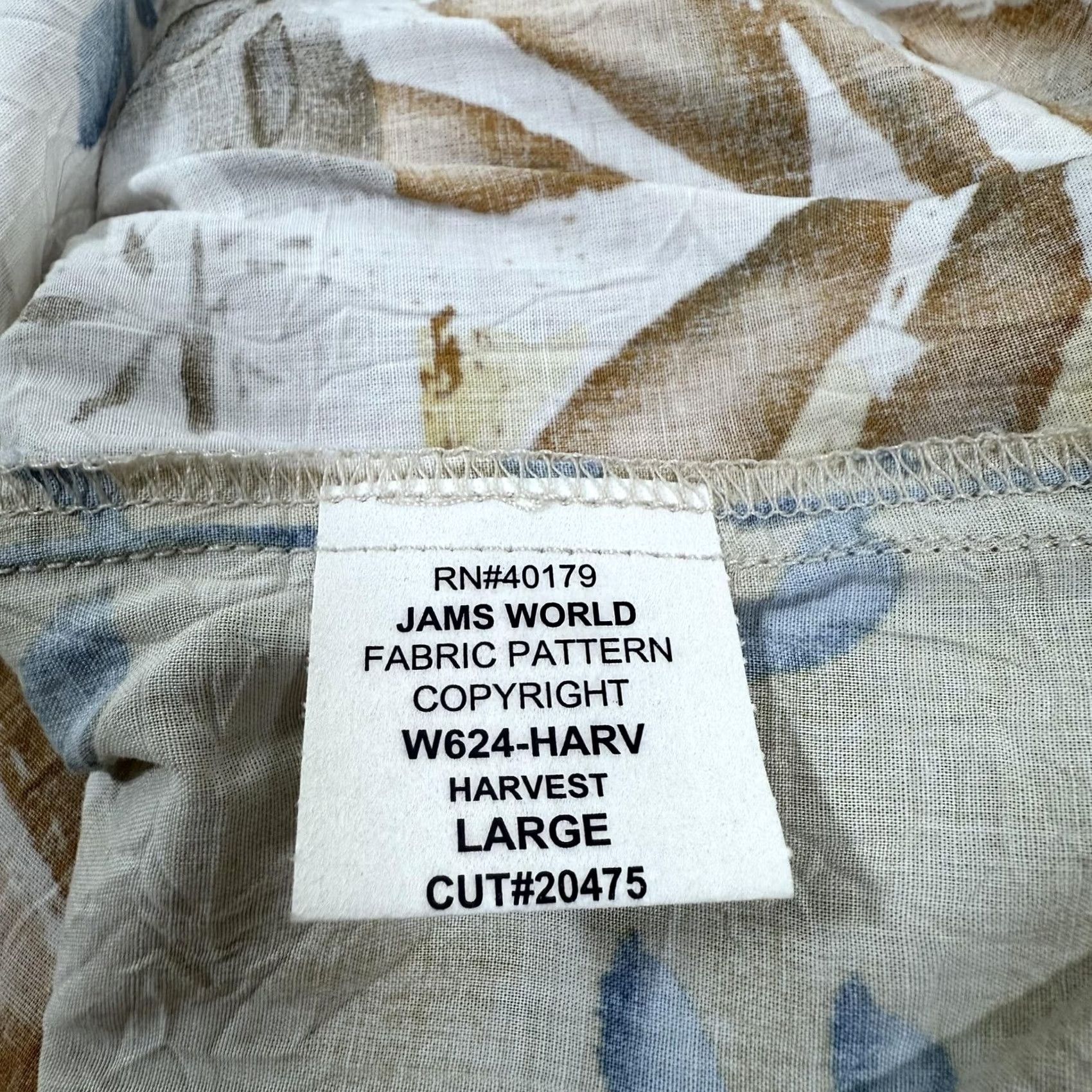 Jams World Jams World Top Womens Large Harvest Button Up Shirt Floral Tropical Rayon Hawaii Size L / US 10 / IT 46 - 7 Thumbnail