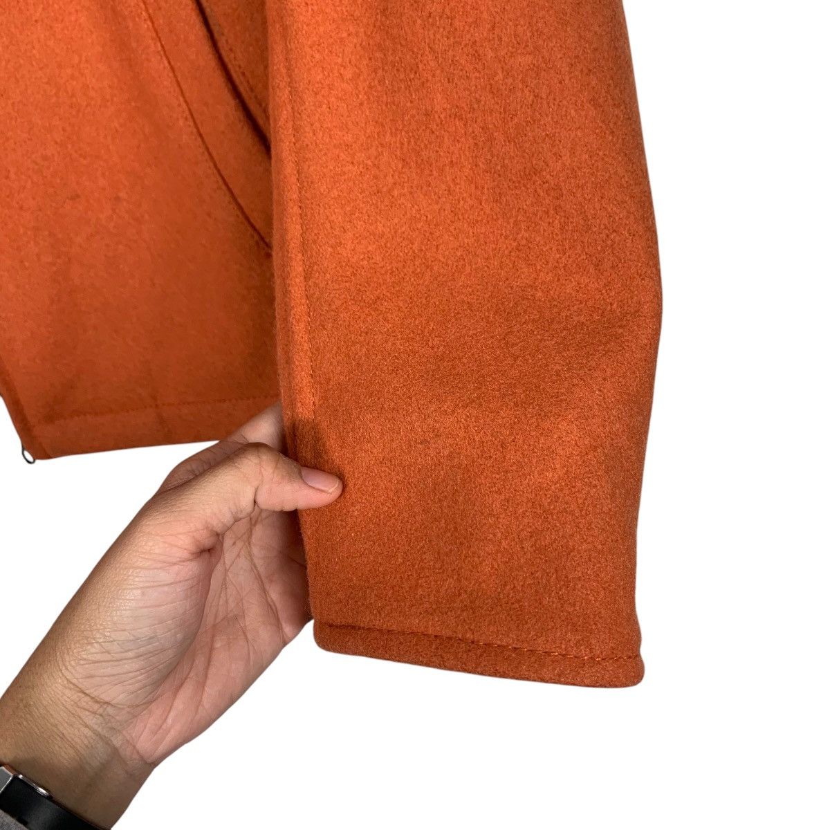 Japanese Brand SIMPLICITE PLUS Orange Wool Casual Jacket #2306-C103 Size US S / EU 44-46 / 1 - 13 Thumbnail