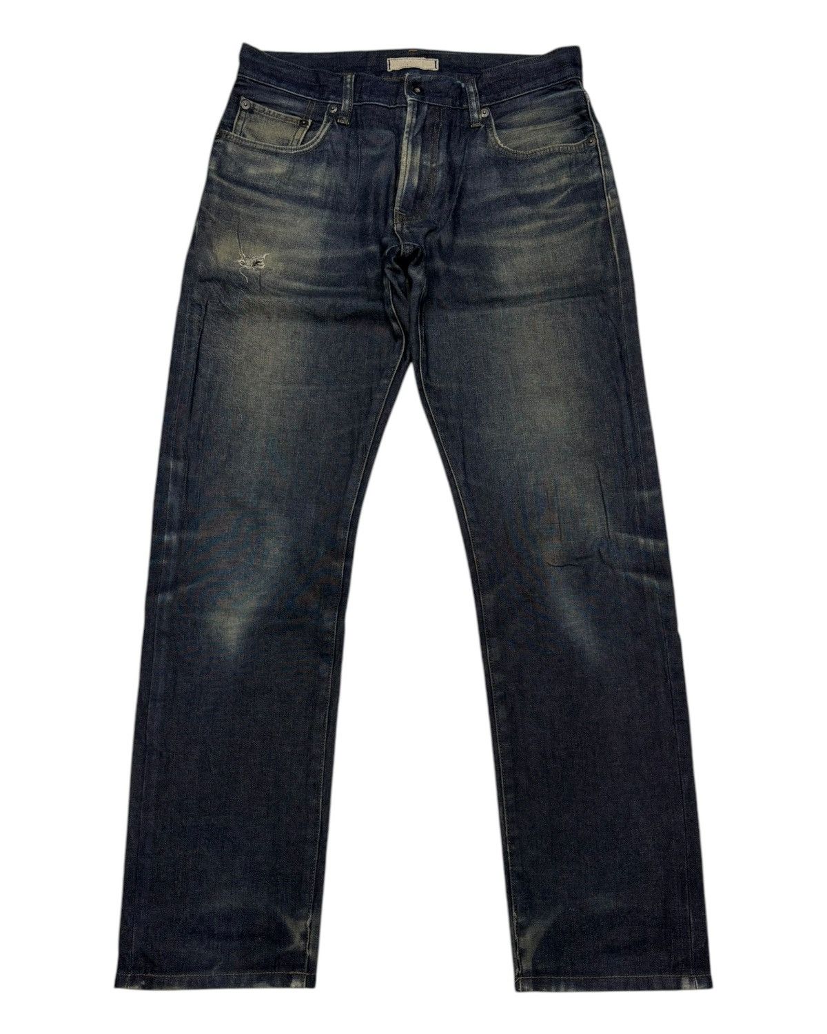 Undercover × Uniqlo 🔥VINTAGE UNIQLO TAPERED JEANS DISTRESSED DENIM Size US 30 / EU 46 - 1 Thumbnail