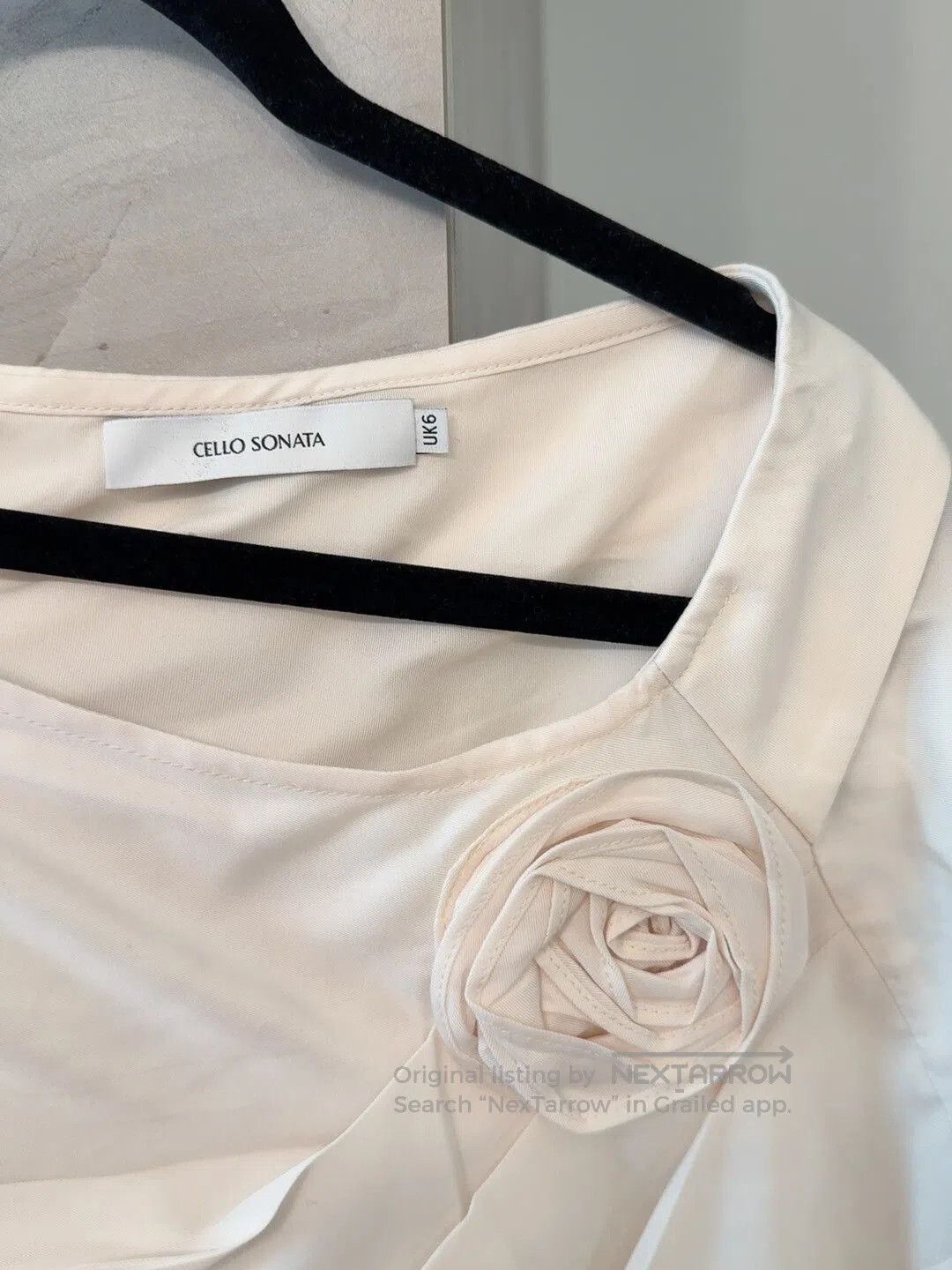 Celine Cello Sonata Beige Rose Blouse. Size S / US 4 / IT 40 - 4 Thumbnail