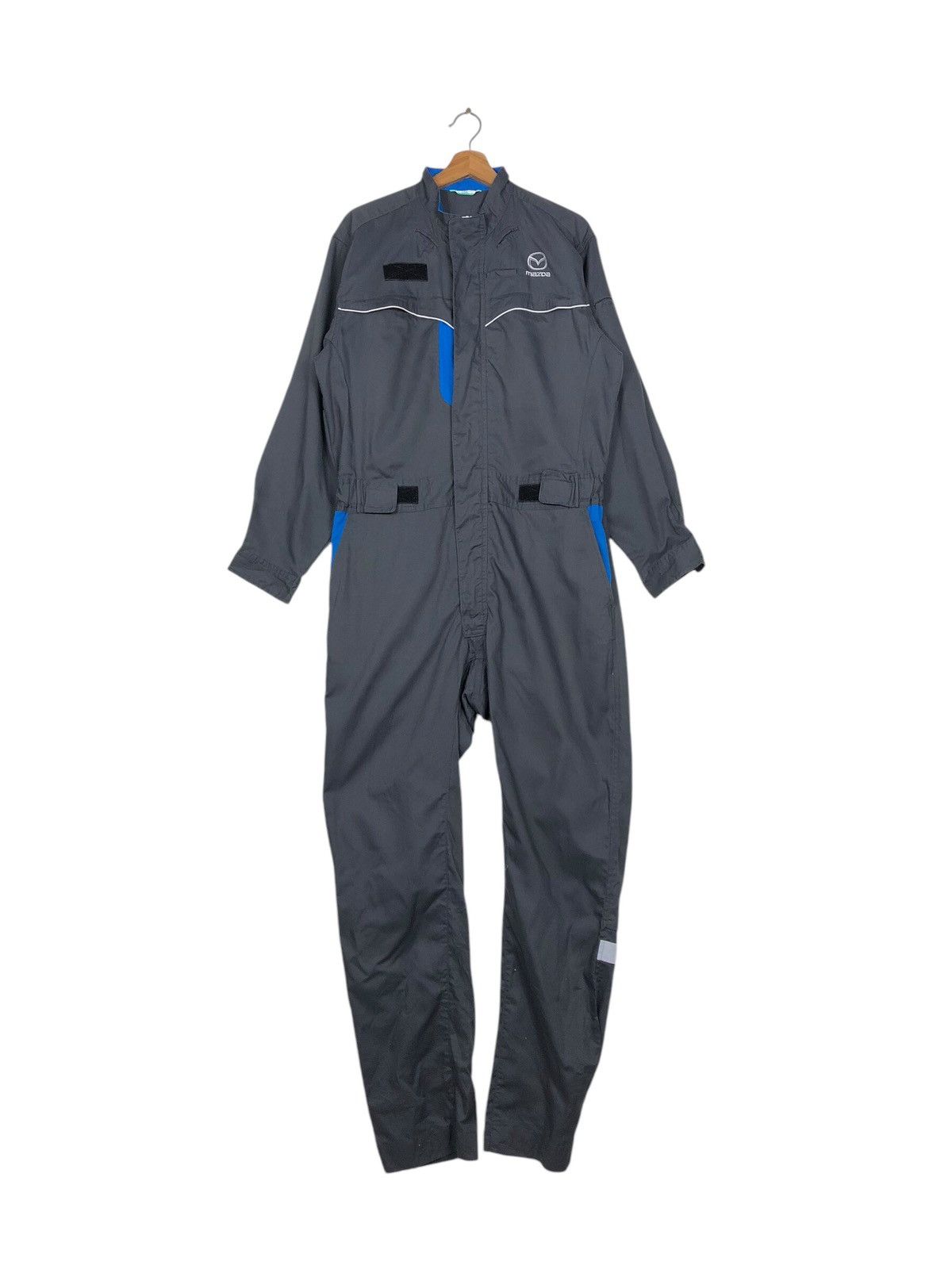 Japanese Brand Vintage Coverall Chore Worker Racing Mazda Big Logo Backhit Size US 36 / EU 52 - 2 Thumbnail