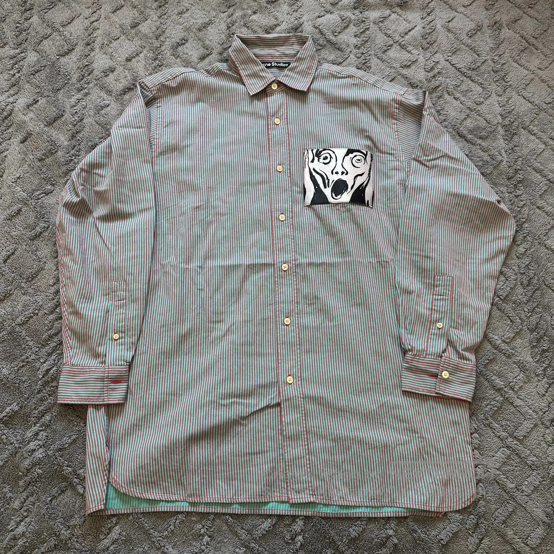 Acne Studios Acne Studios Striped Long Sleeve Shirt. Size US S / EU 44-46 / 1 - 1 Thumbnail