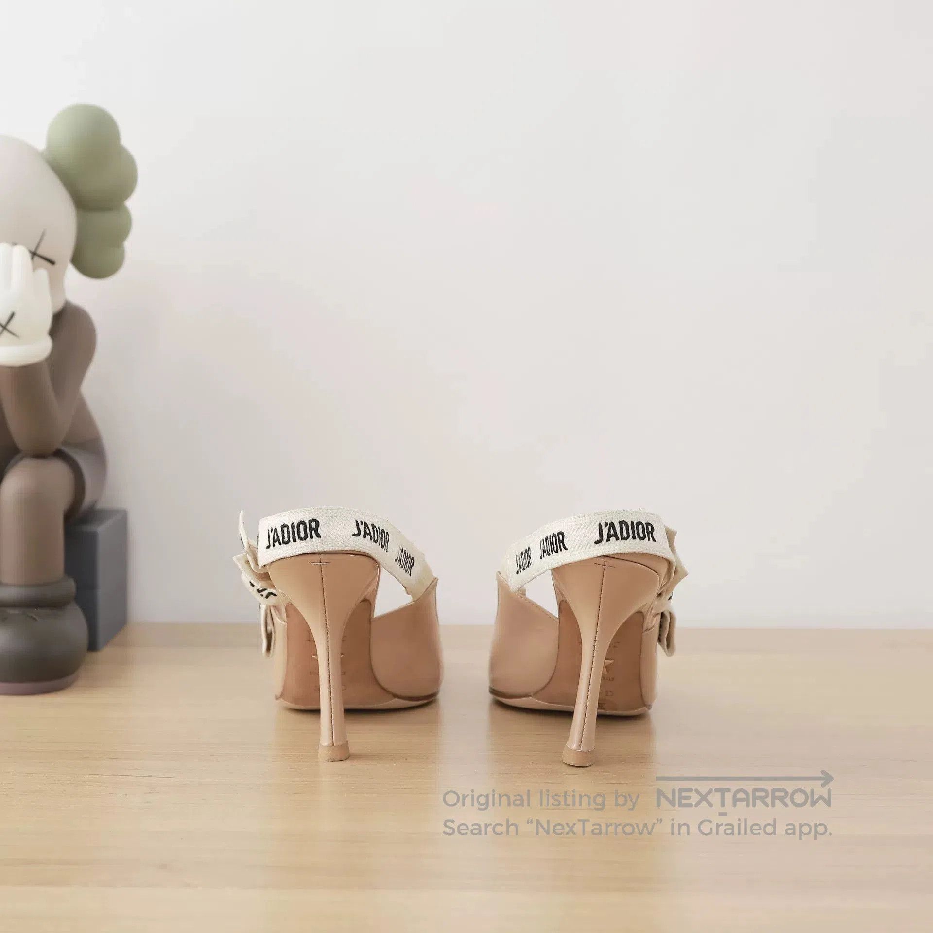 Dior Dior J'Adior Nude Fabric Strap Heels. Size US 6 / IT 36 - 6 Thumbnail
