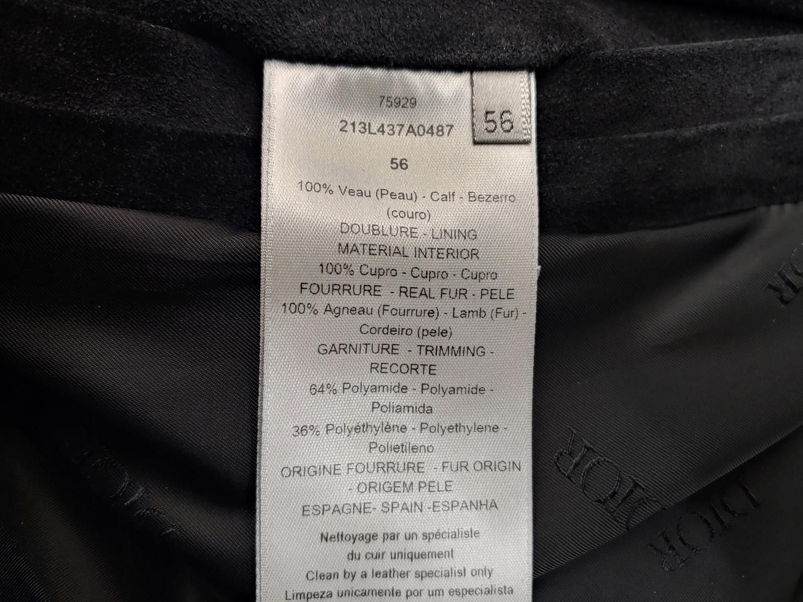 Dior Dior Black Suede Jacket Size US XXL / EU 58 / 5 - 8 Thumbnail