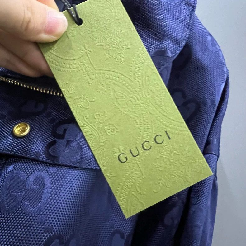 Gucci Gucci Blue dark pattern old flower full-print coat 2501-Nex Size US S / EU 44-46 / 1 - 5 Thumbnail