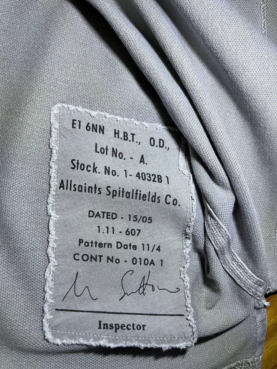 Designer Allsaints grey basic logo polo tee Size US L / EU 52-54 / 3 - 6 Thumbnail