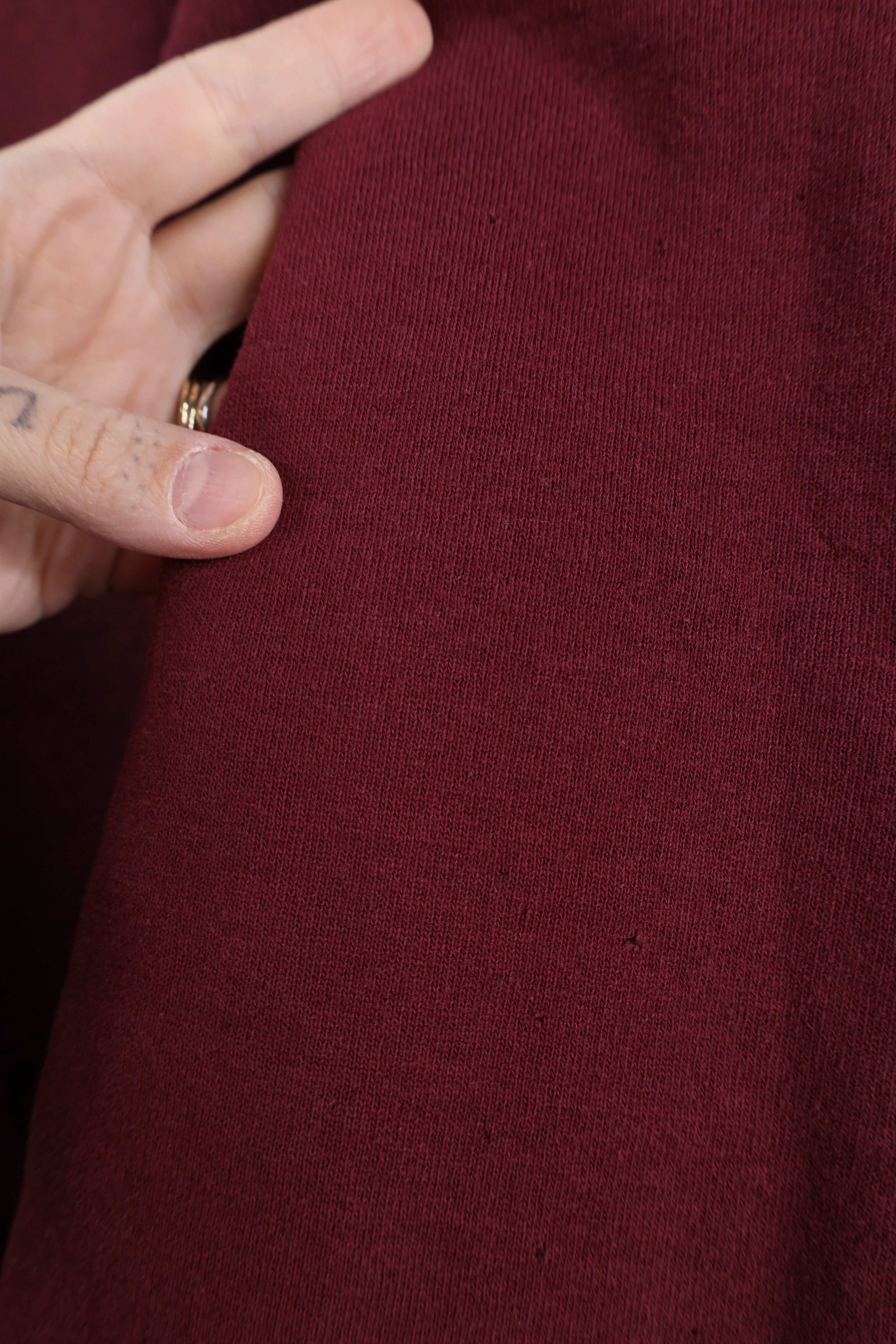 Russell Athletic × Vintage Vintage 90s Russell Athletic Blank Crewneck Sweatshirt Red Size US XL / EU 56 / 4 - 8 Thumbnail