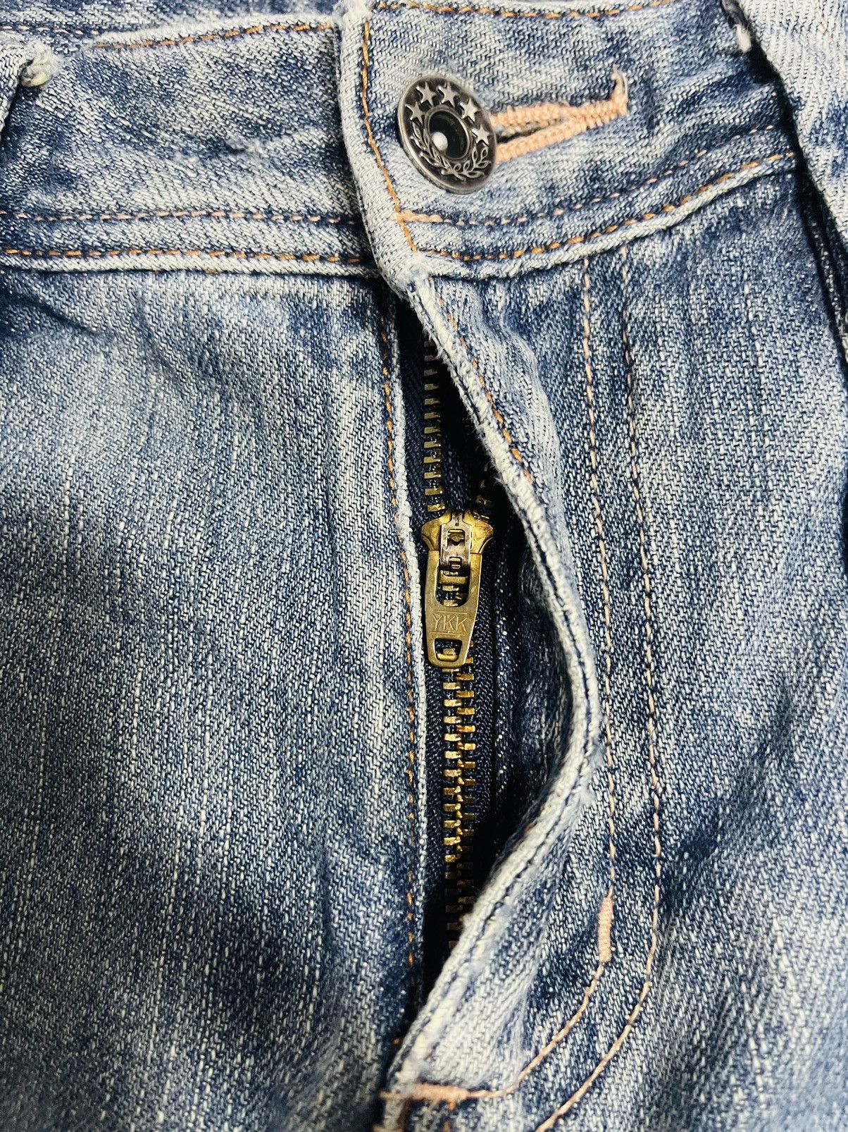 Japanese Brand PBI Bushpant Distressed Denim (16) Size 30" / US 8 / IT 44 - 9 Thumbnail