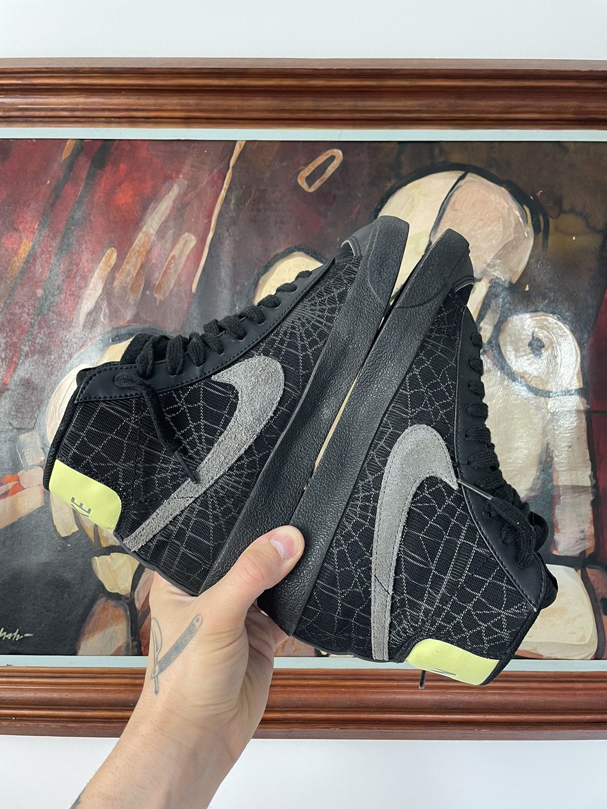 Nike Nike Blazer Mid 77 Halloween Spider Web Avant Garde Rare Size US 6 / EU 39 - 2 Thumbnail